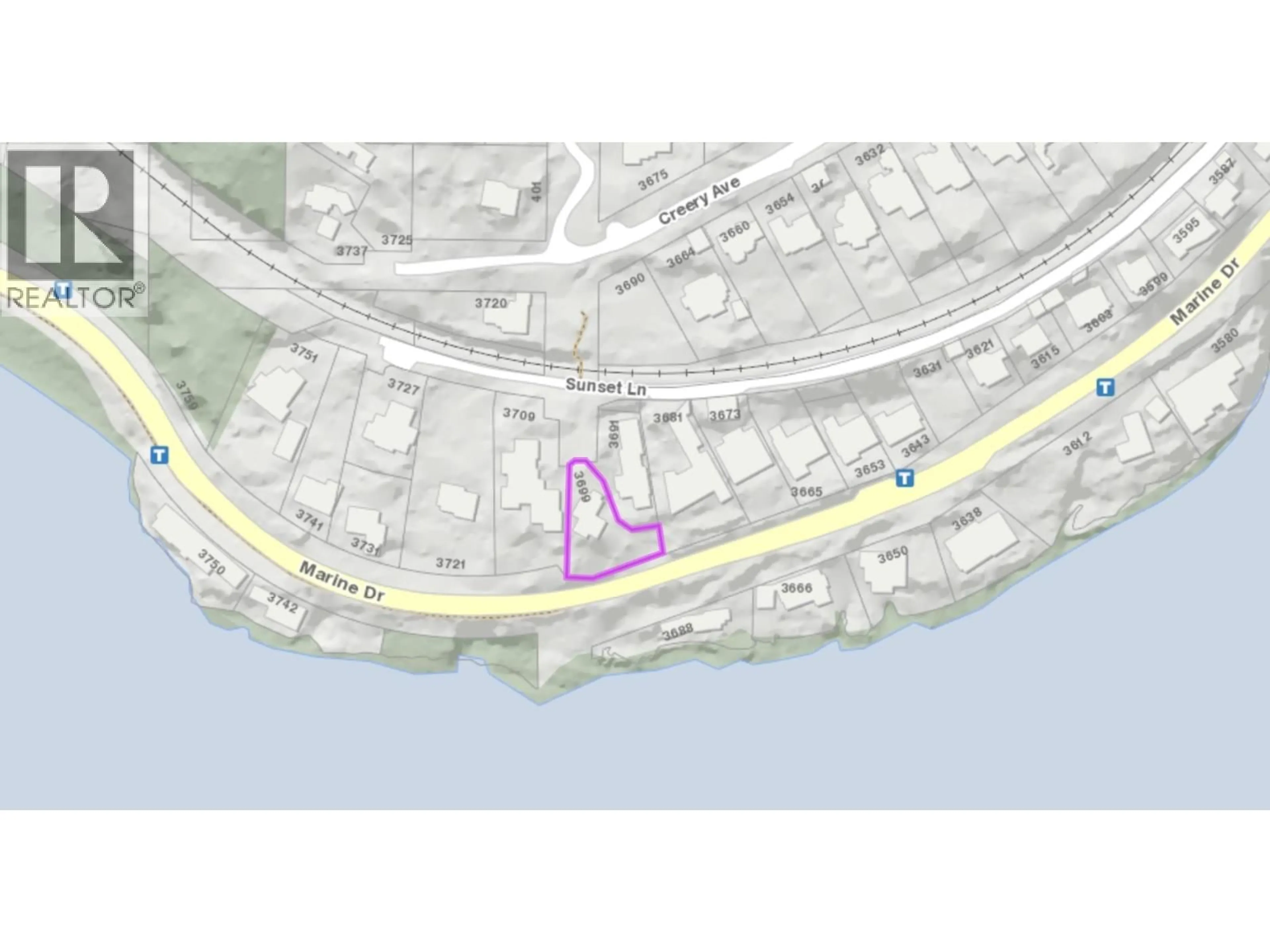 Picture of a map for 3699 SUNSET LANE, West Vancouver British Columbia V7V0A9