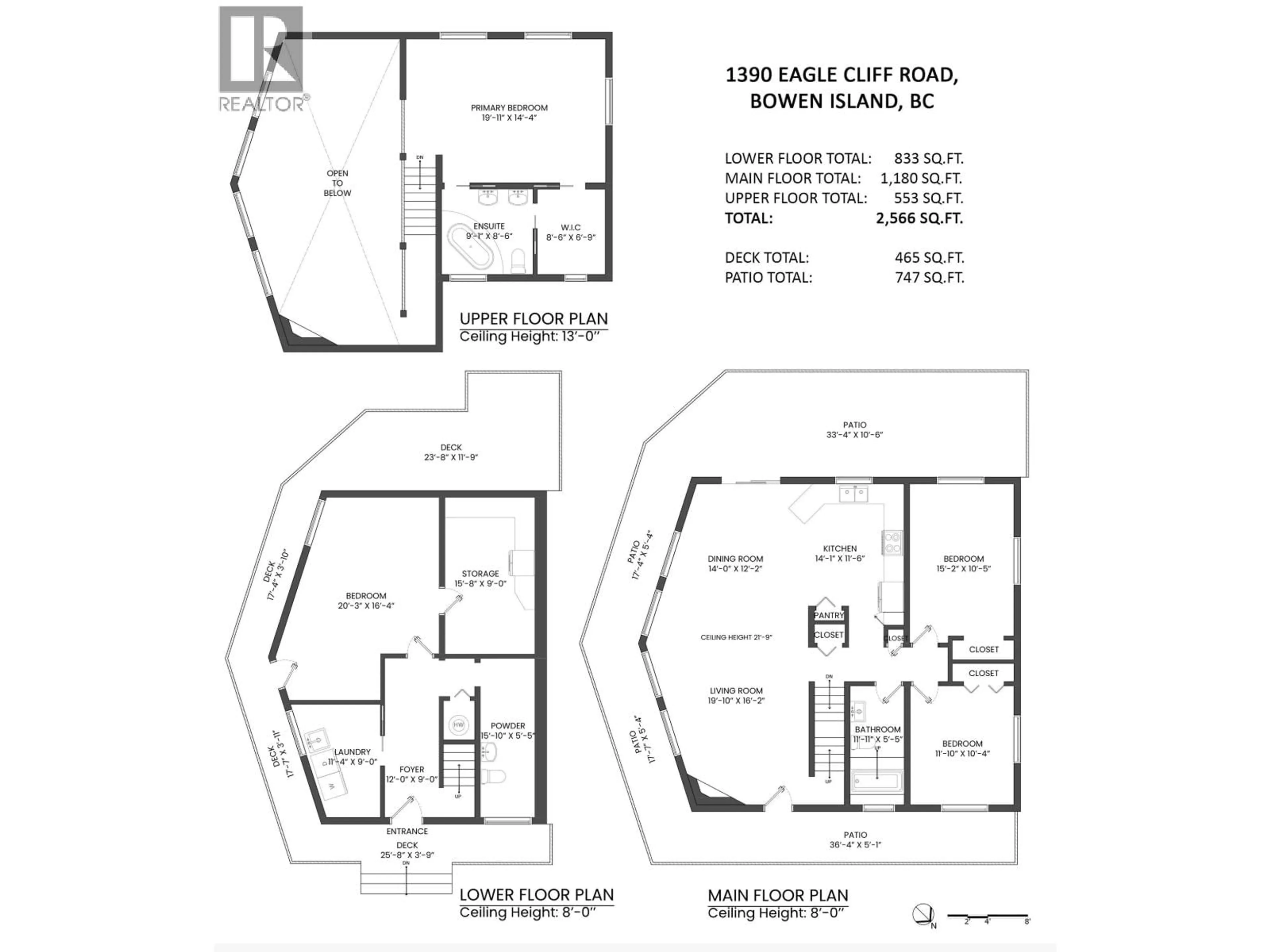 Floor plan for 1390 EAGLE CLIFF ROAD, Bowen Island British Columbia V0N1G1