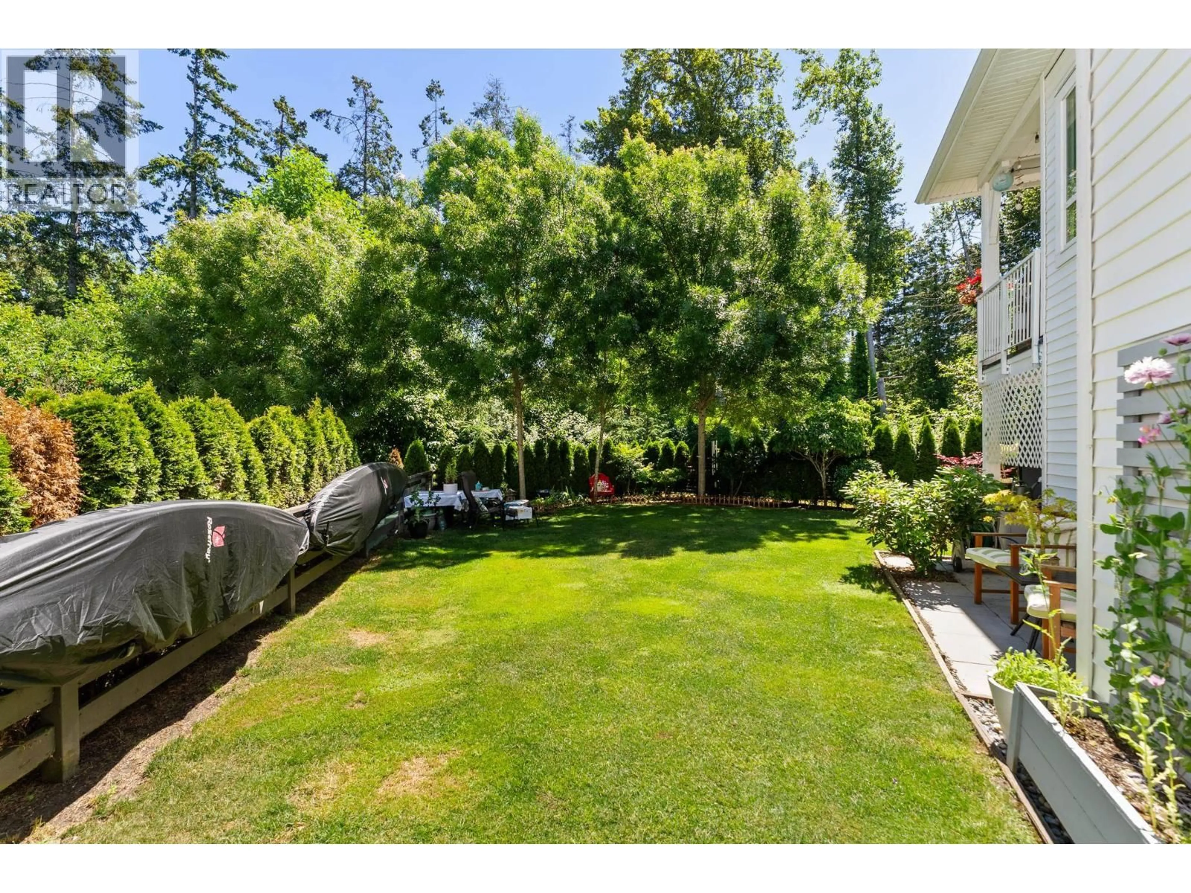 Patio, forest/trees view for 117 - 4638 ORCA WAY, Tsawwassen British Columbia V4M0C2