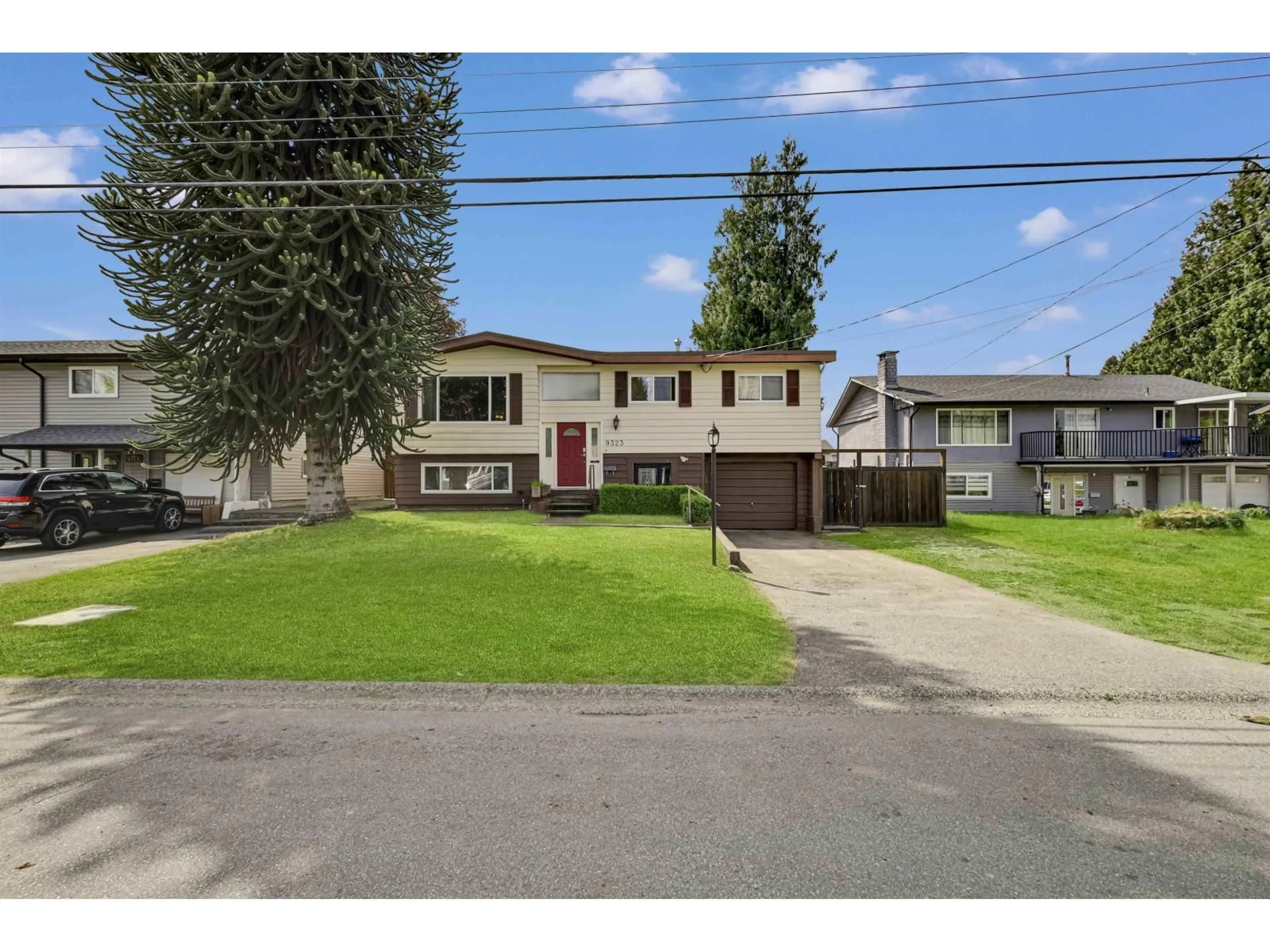 A pic from outside/outdoor area/front of a property/back of a property/a pic from drone, street for 9323 119 STREET, Delta British Columbia V4C6M7