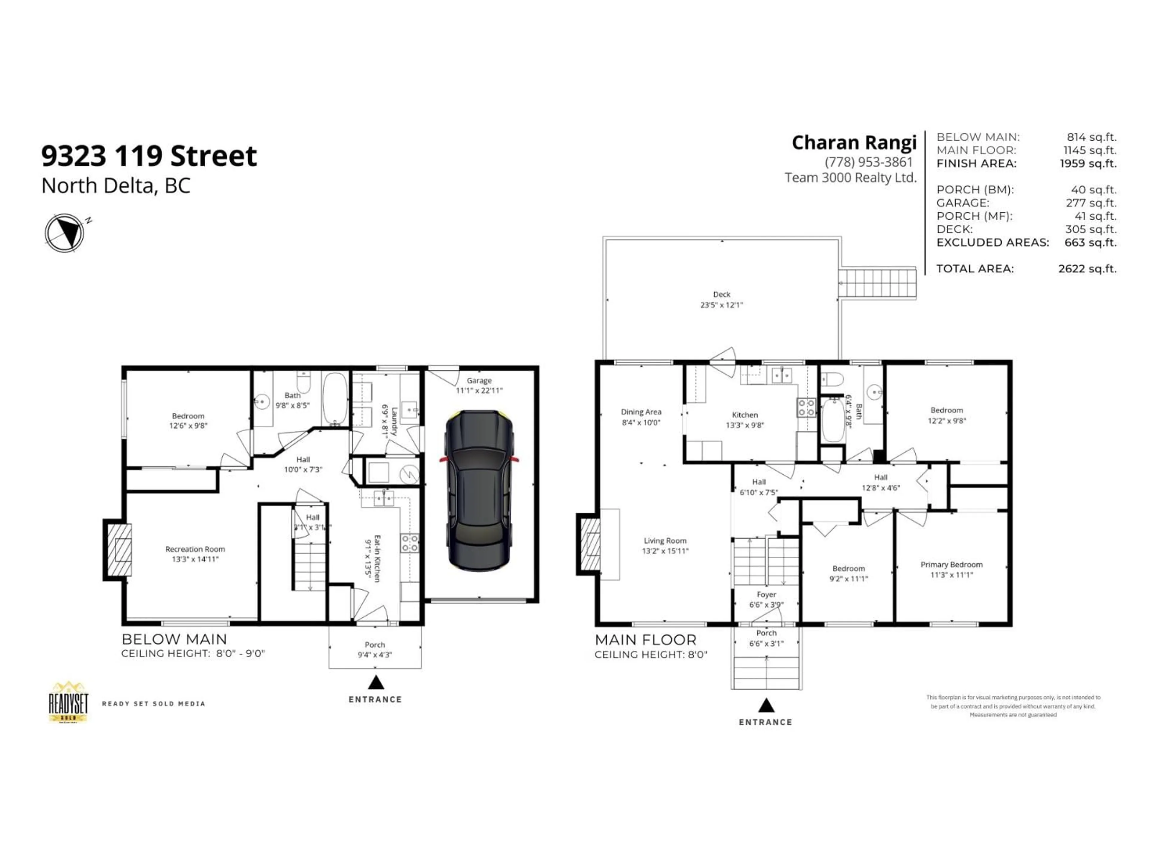 Floor plan for 9323 119 STREET, Delta British Columbia V4C6M7
