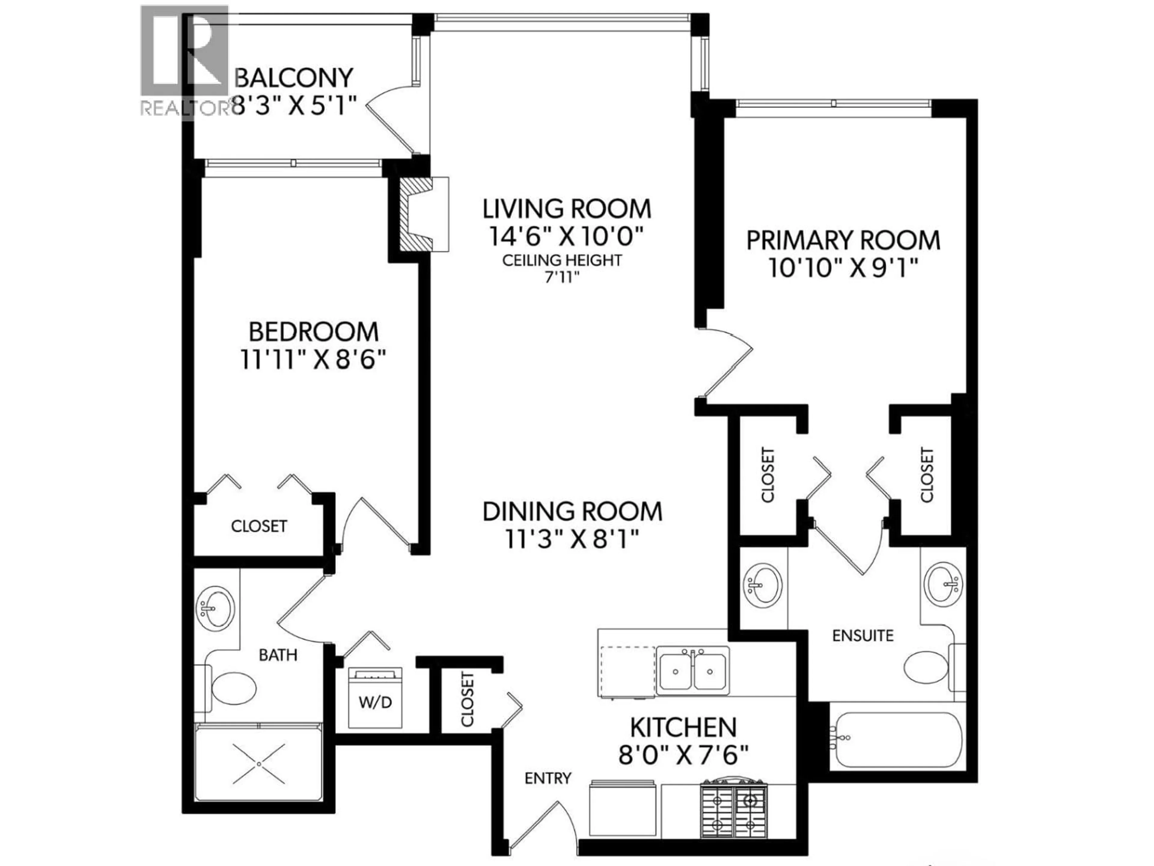 Floor plan for 1707 - 651 NOOTKA WAY, Port Moody British Columbia V3H0A1
