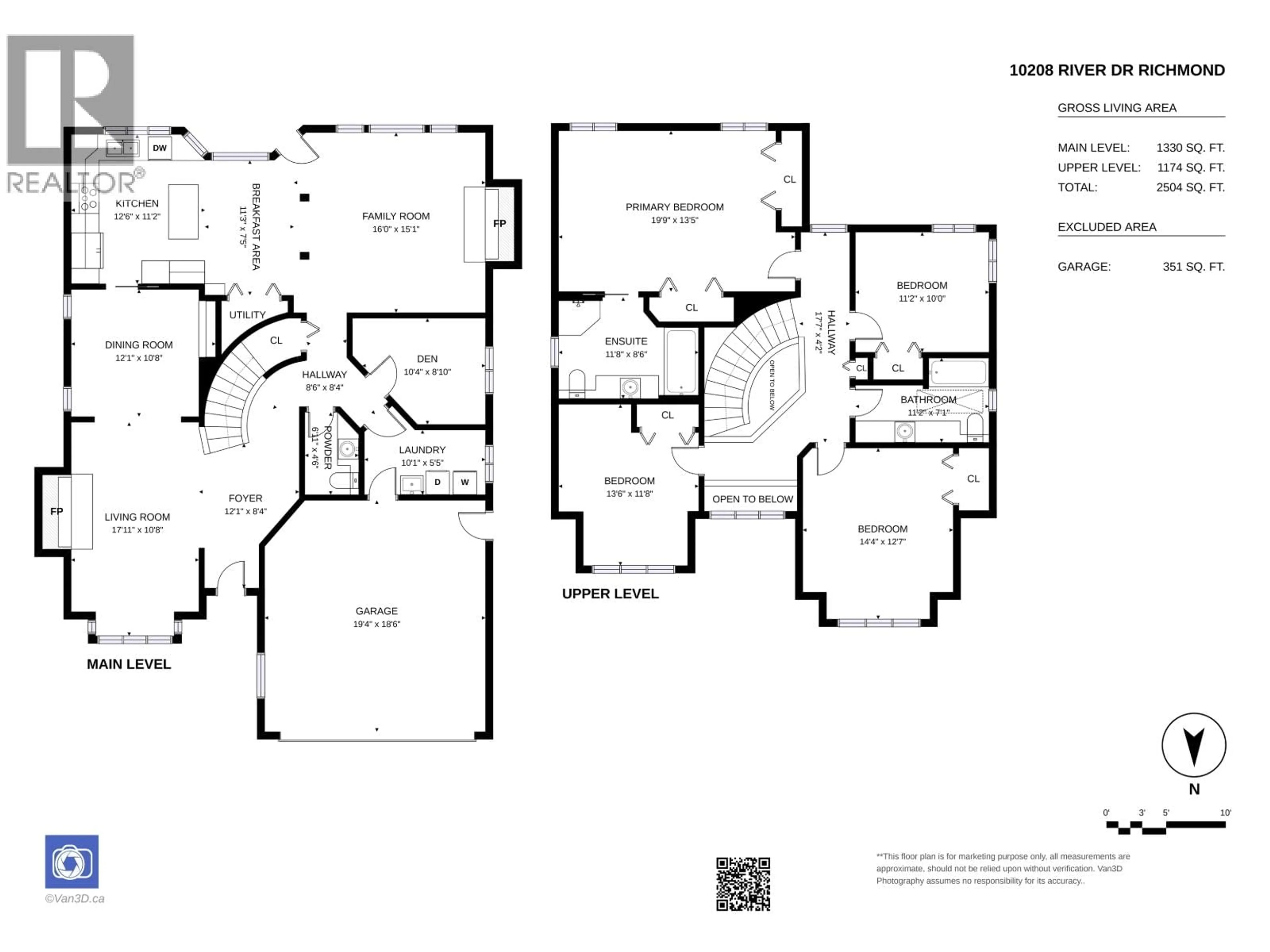 Floor plan for 10208 RIVER DRIVE, Richmond British Columbia V6X1Z3