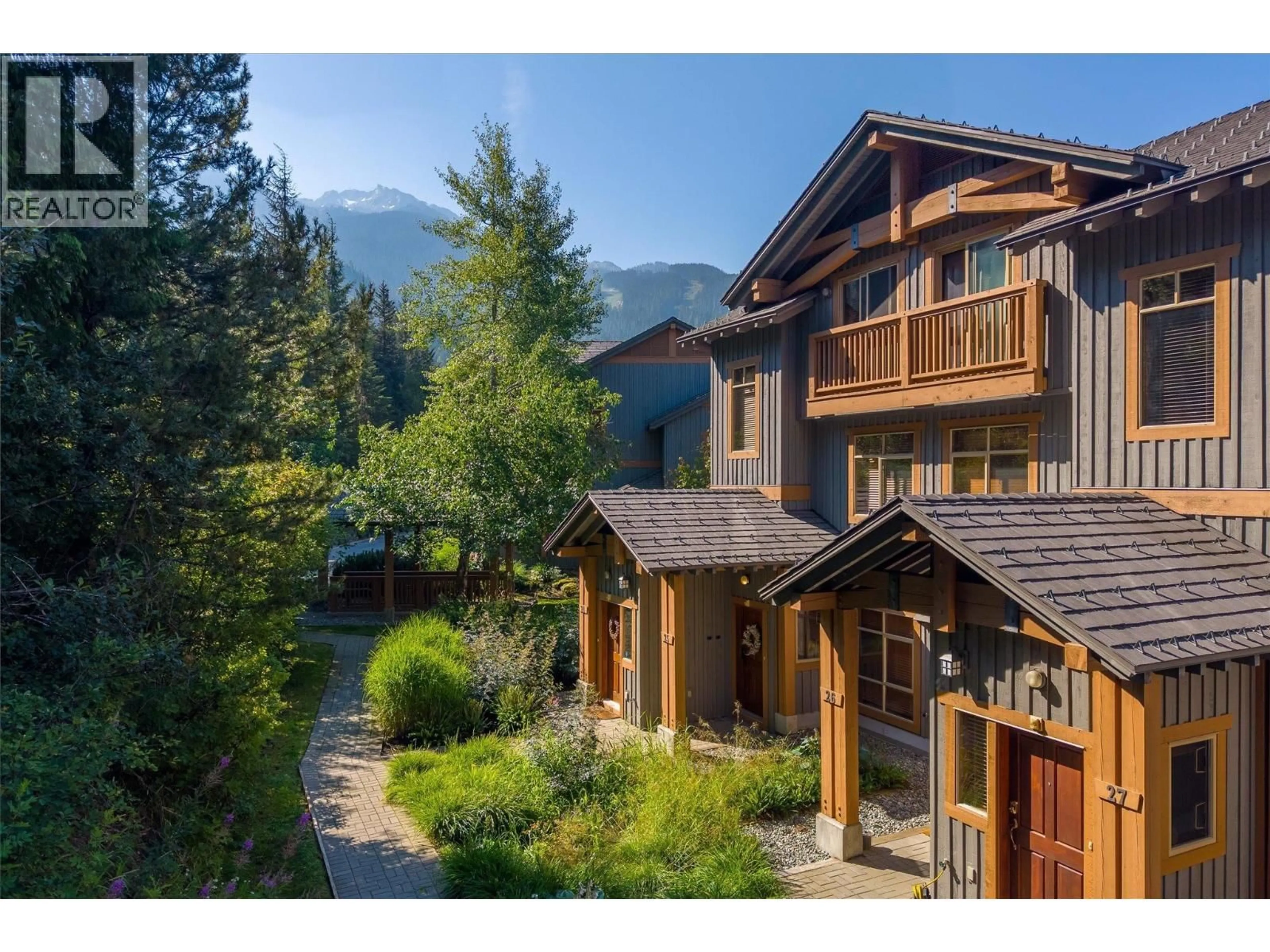 A pic from outside/outdoor area/front of a property/back of a property/a pic from drone, mountain view for 25 - 2301 TALUSWOOD PLACE, Whistler British Columbia V8E0P8