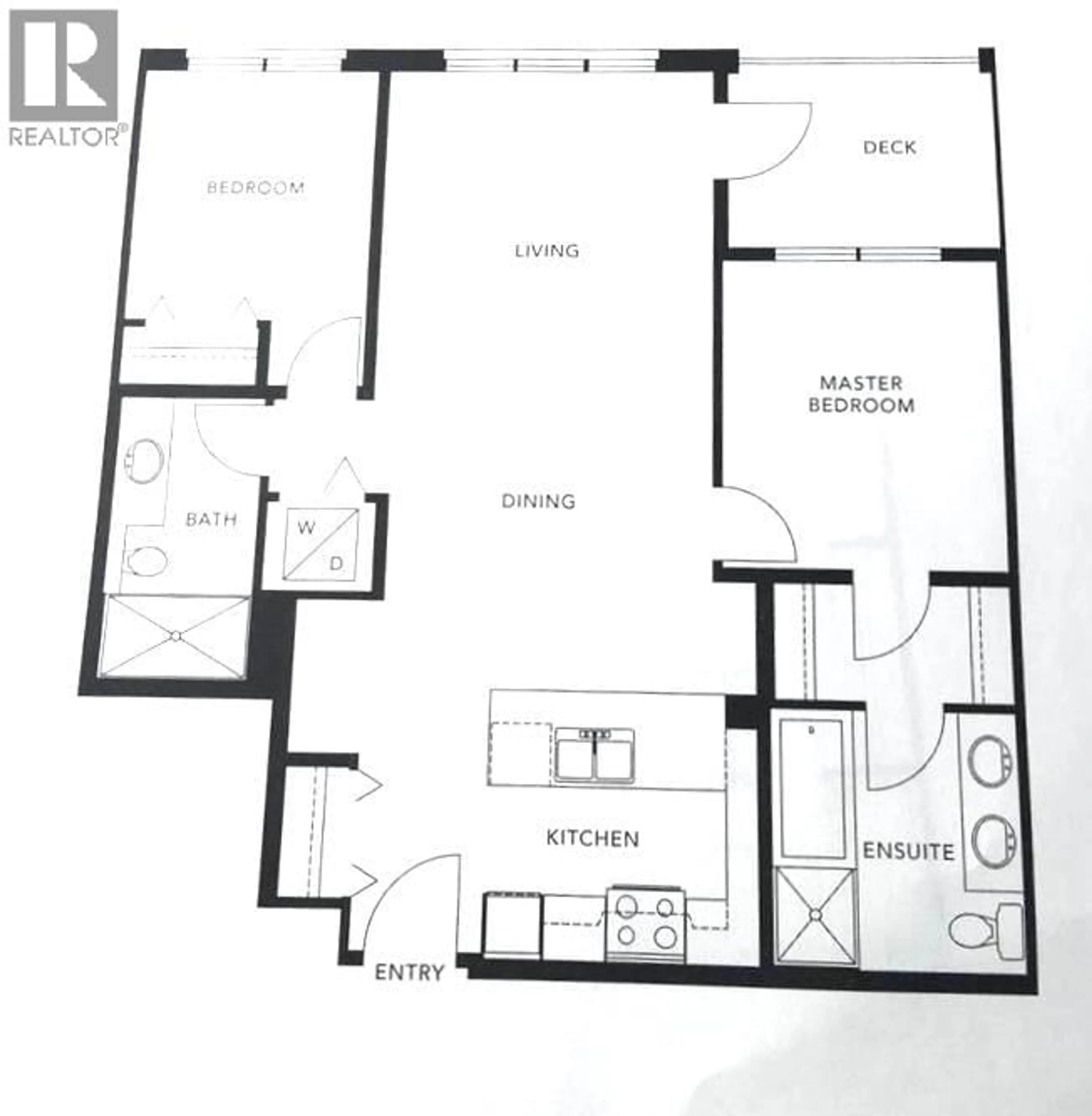 Floor plan for 613 - 9388 TOMICKI AVENUE, Richmond British Columbia V6X0P1