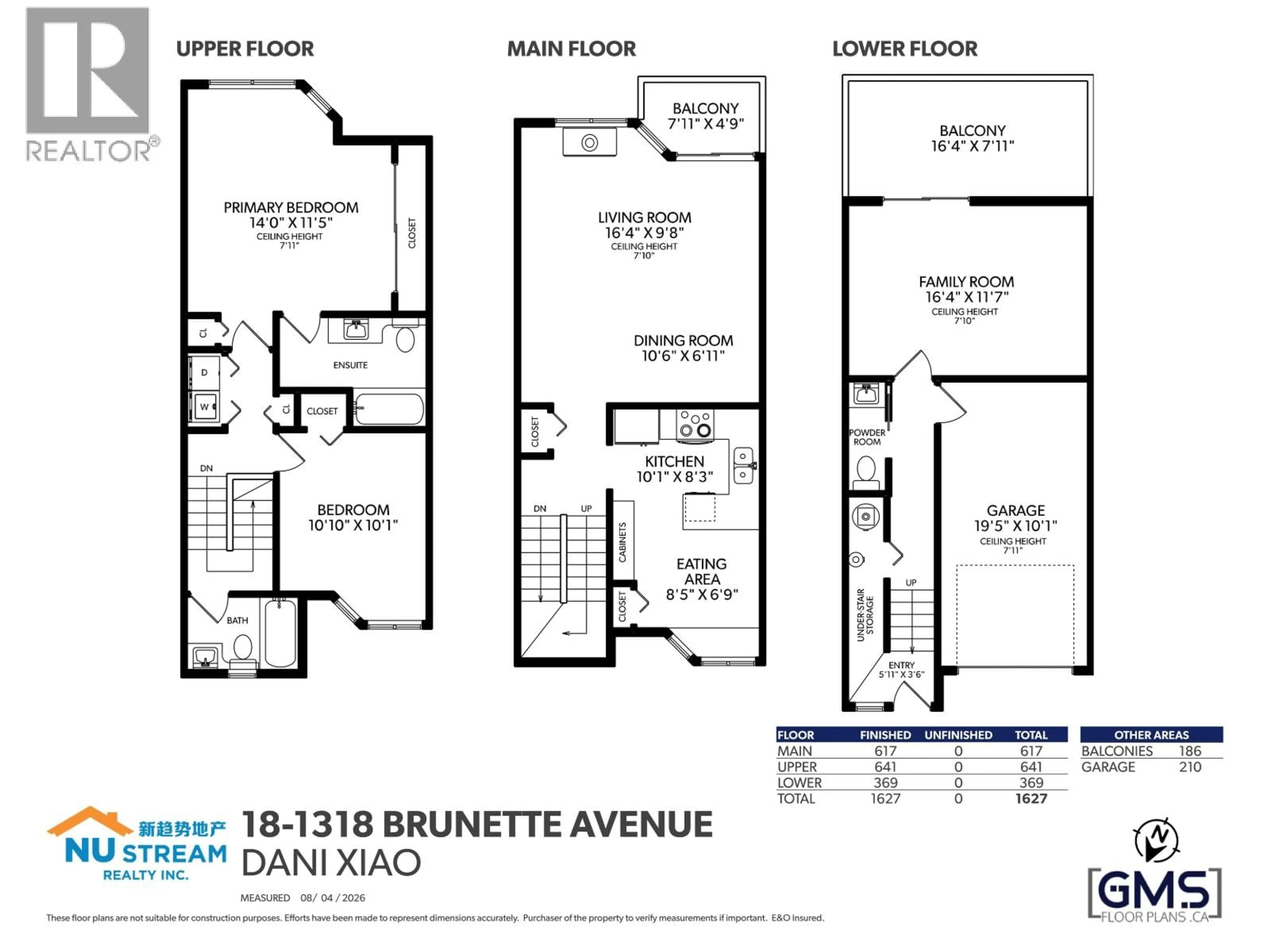 Floor plan for 18 - 1318 BRUNETTE AVENUE, Coquitlam British Columbia V3K6R1