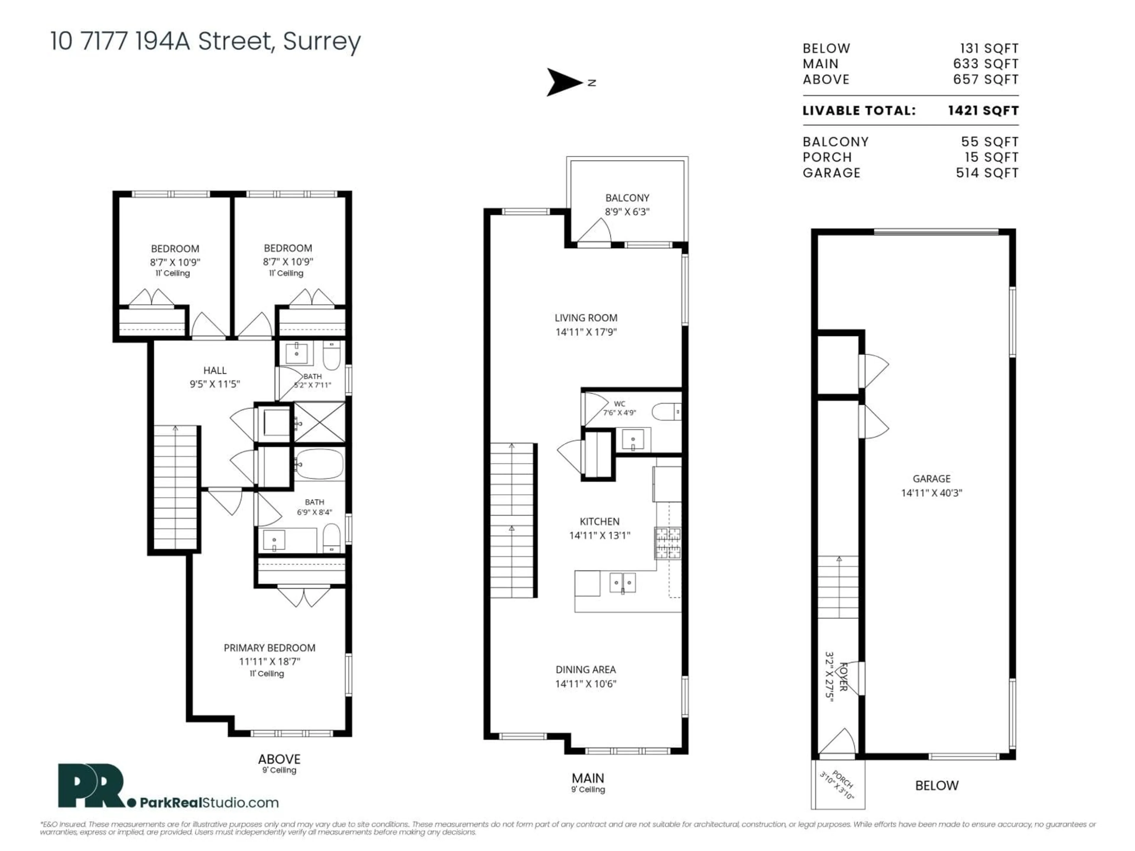 Floor plan for 10 - 7177 194A STREET, Surrey British Columbia V4N6V6
