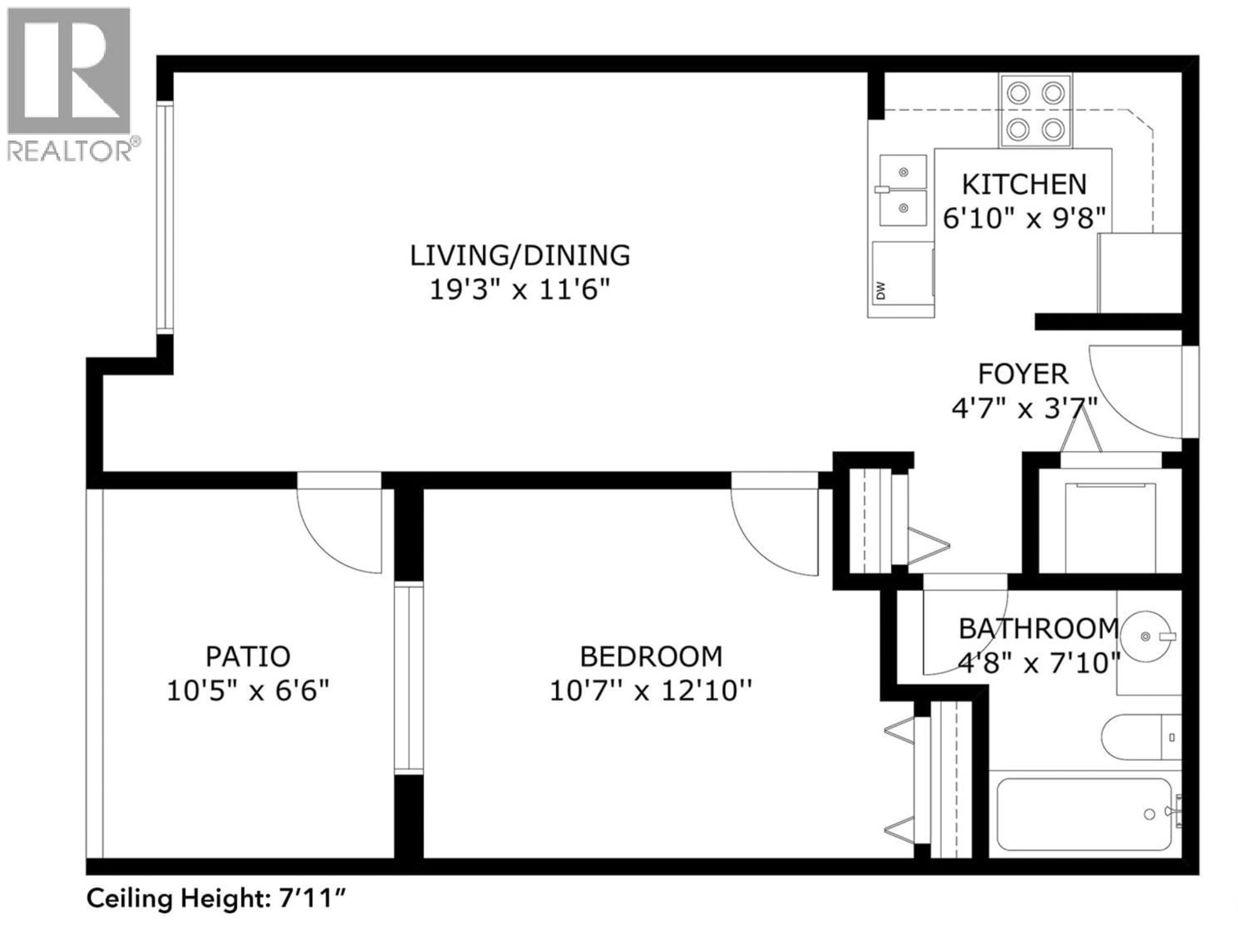 Floor plan for 312 - 315 KNOX STREET, New Westminster British Columbia V3L0B5
