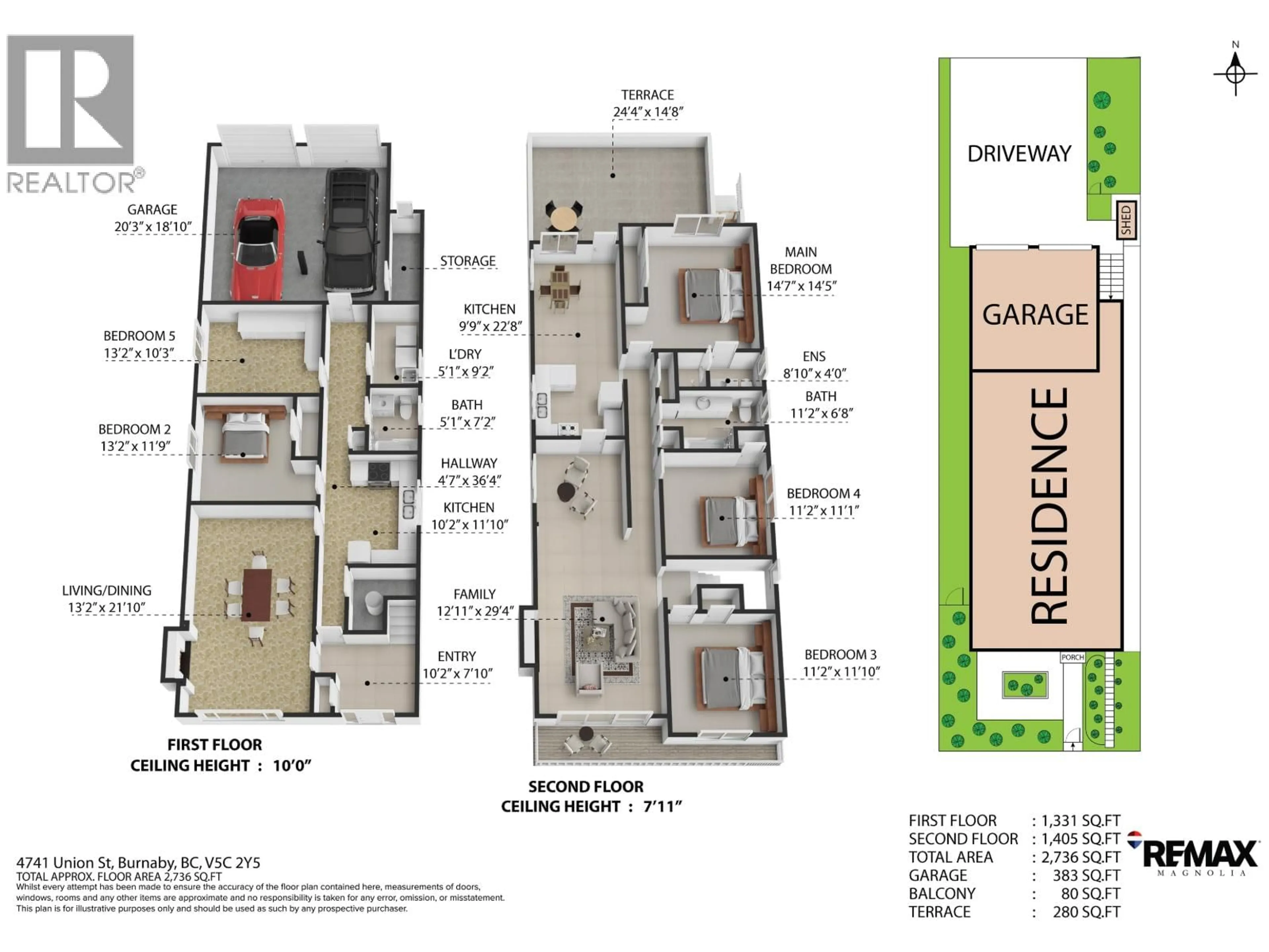 Floor plan for 4741 UNION STREET, Burnaby British Columbia V5C2Y5