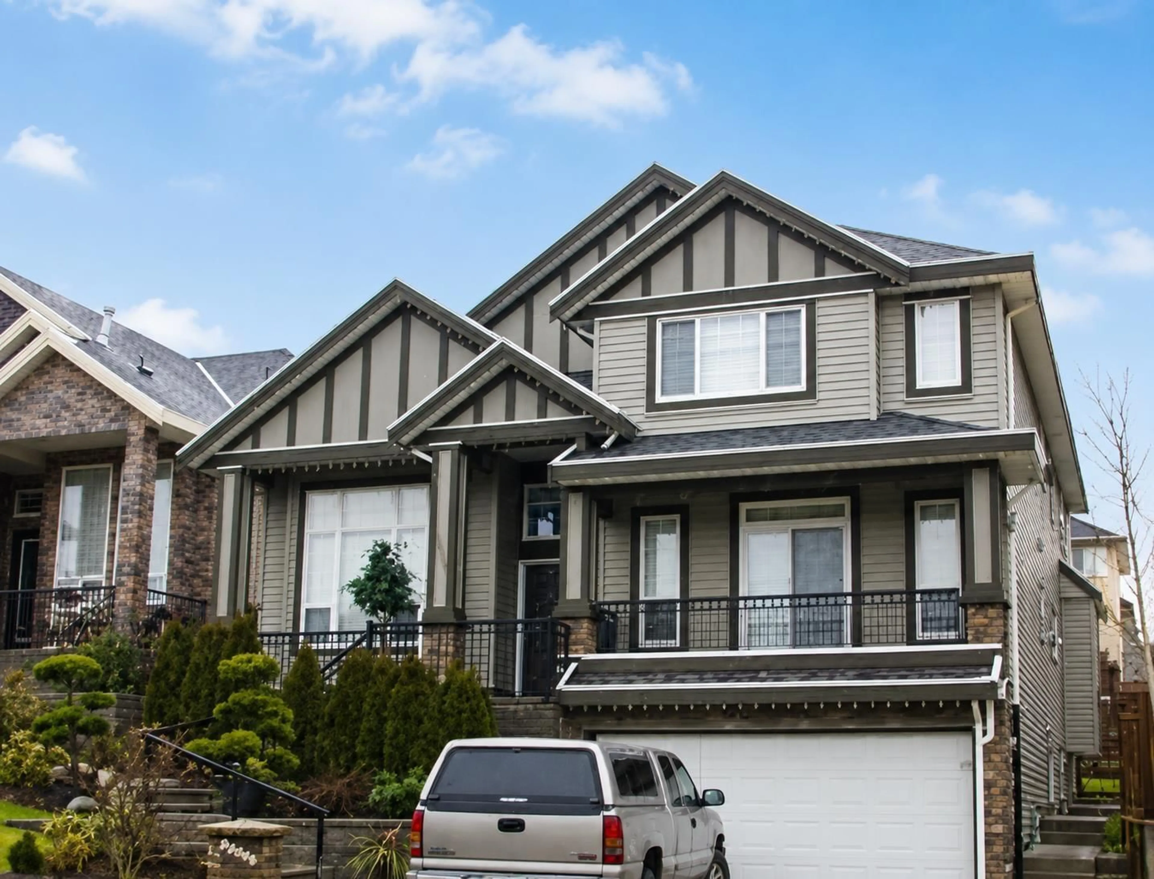 Home with vinyl exterior material, street for 18921 54A AVENUE, Surrey British Columbia V3S6R4