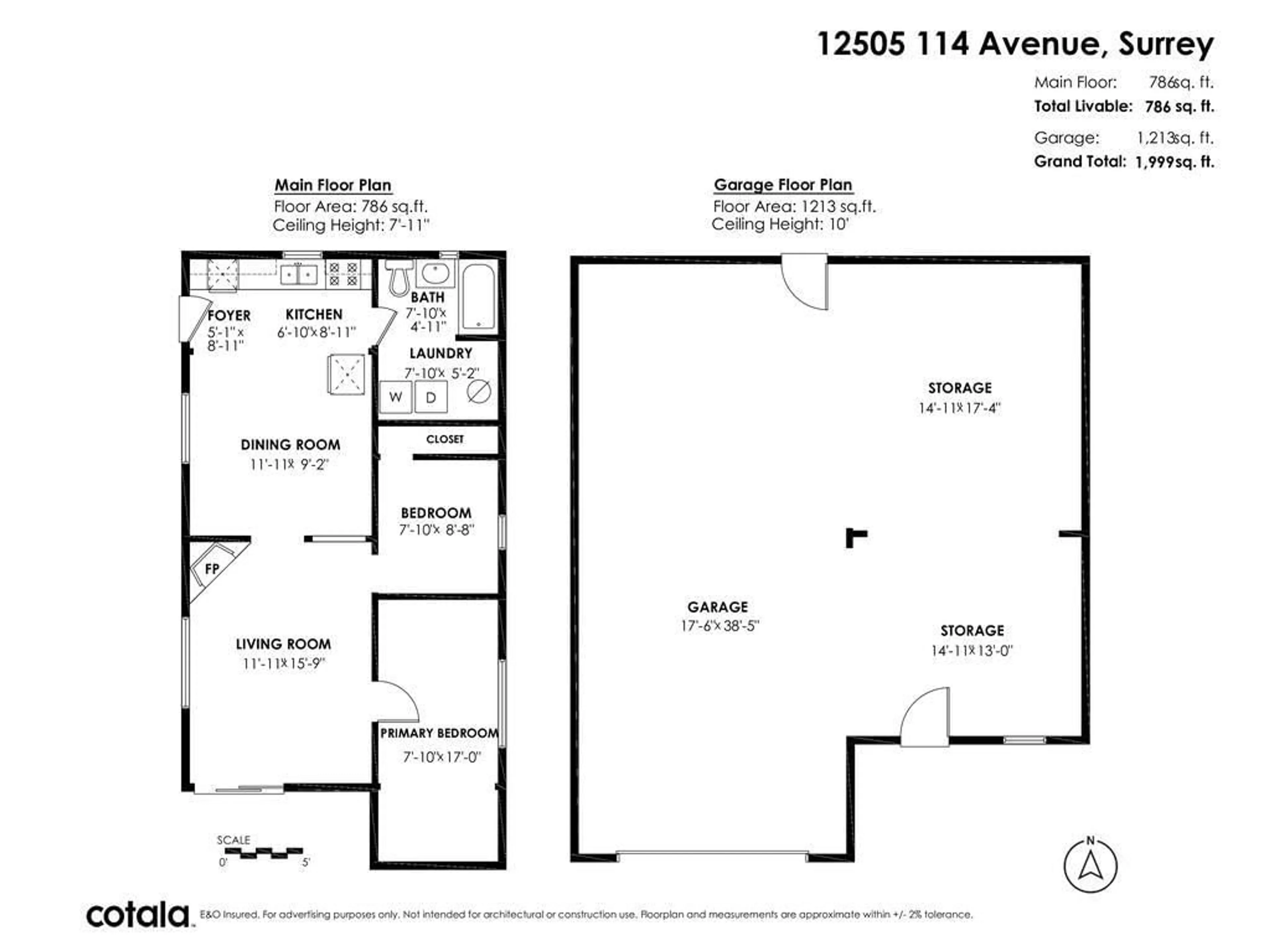 Floor plan for 12505 114 AVENUE, Surrey British Columbia V3V3N8