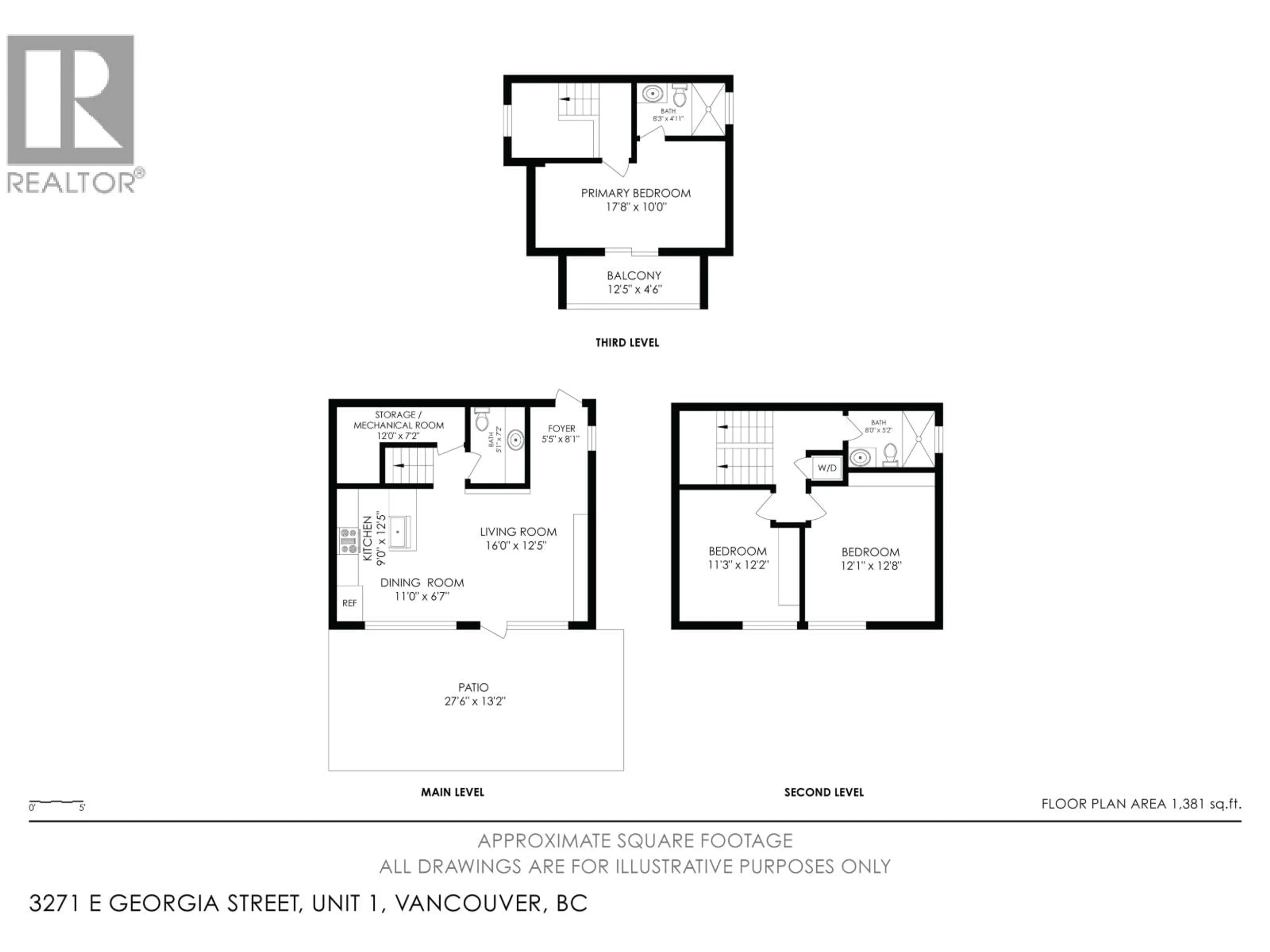 Floor plan for 2 - 3271 E GEORGIA STREET, Vancouver British Columbia V5K2L2