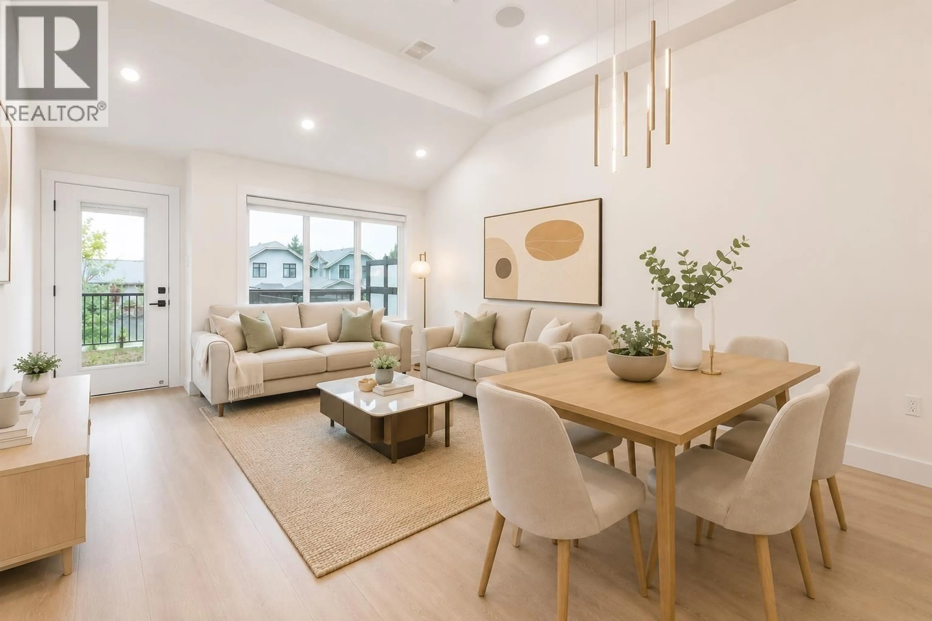 Living room with furniture, wood/laminate floor for 103 - 914 ROCHESTER AVENUE, Coquitlam British Columbia V3K2W6