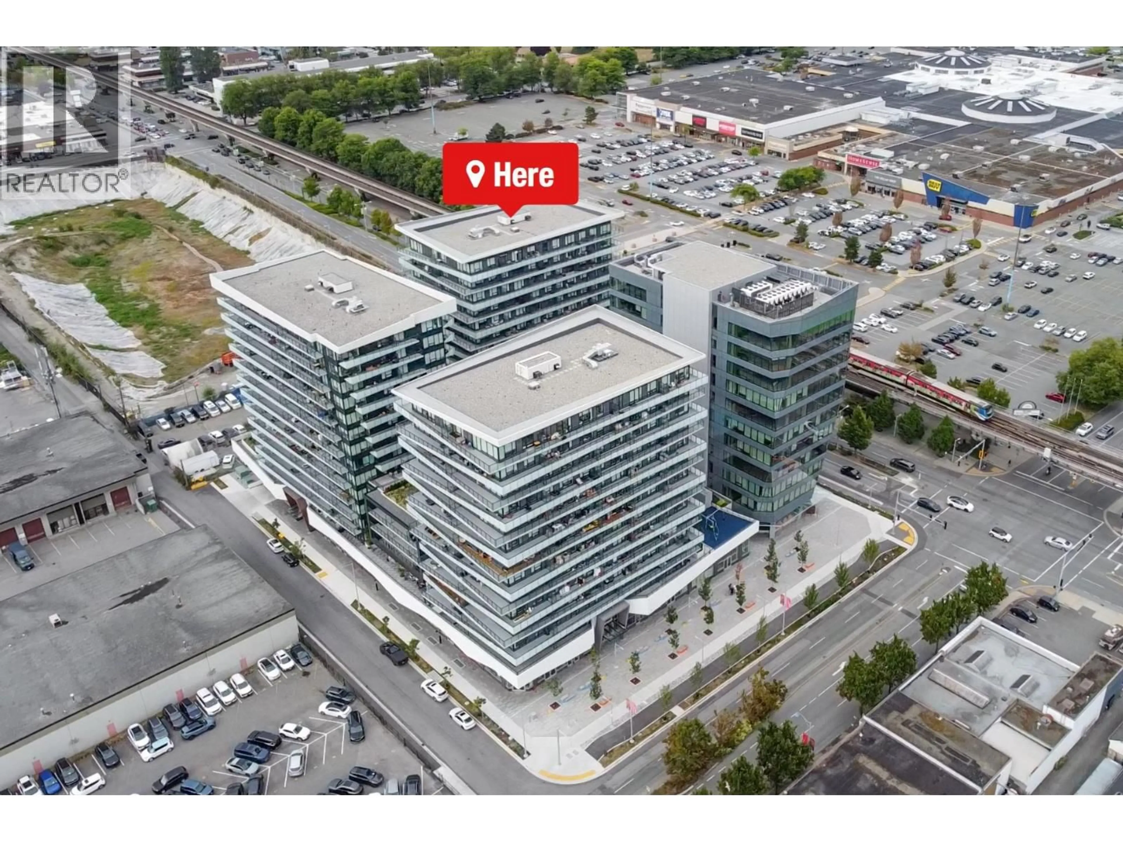 A pic from outside/outdoor area/front of a property/back of a property/a pic from drone, building for 1207 - 5593 NO. 3 ROAD, Richmond British Columbia V6X0X6