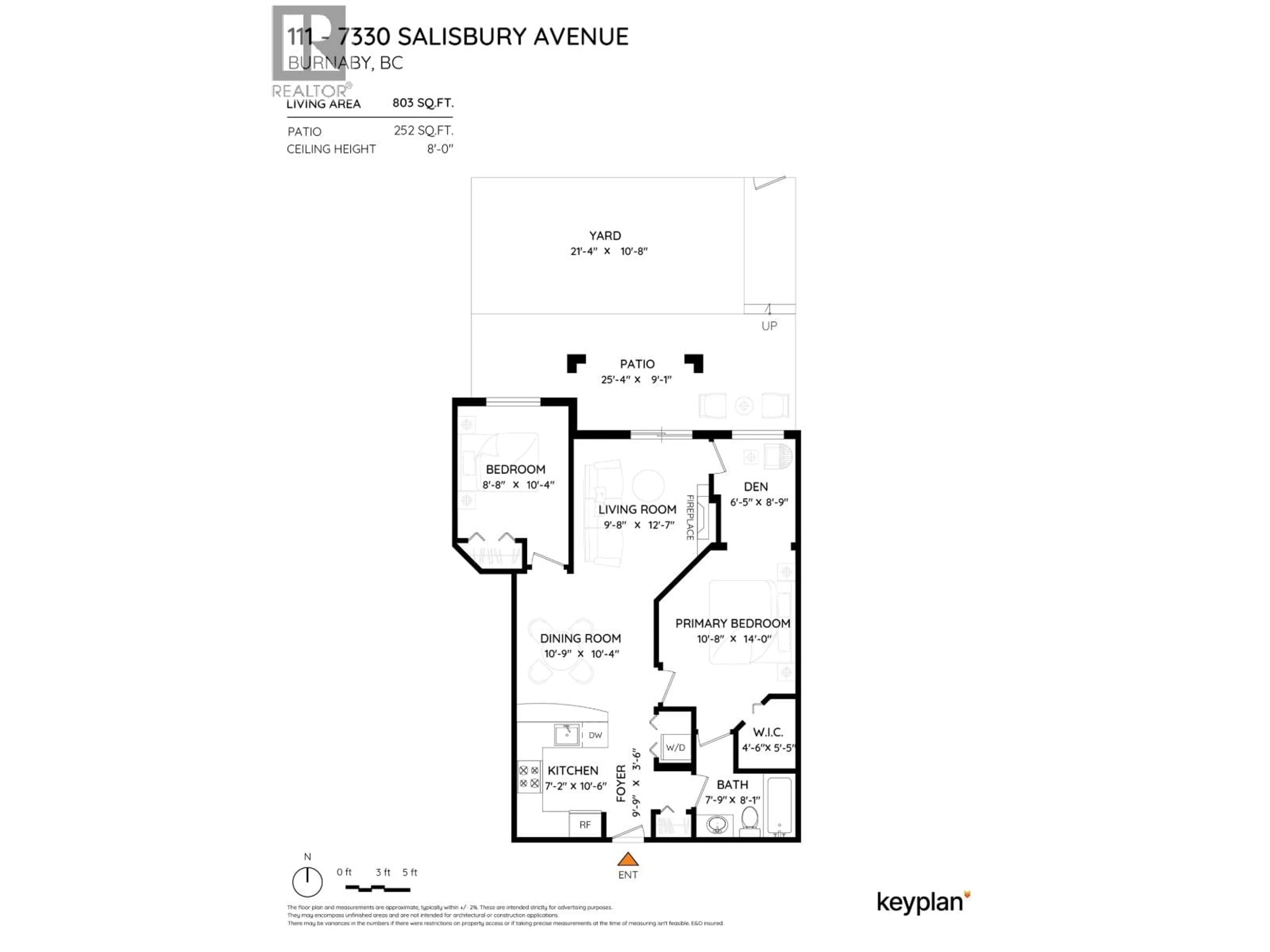 Floor plan for 111 - 7330 SALISBURY AVENUE, Burnaby British Columbia V5E4N8