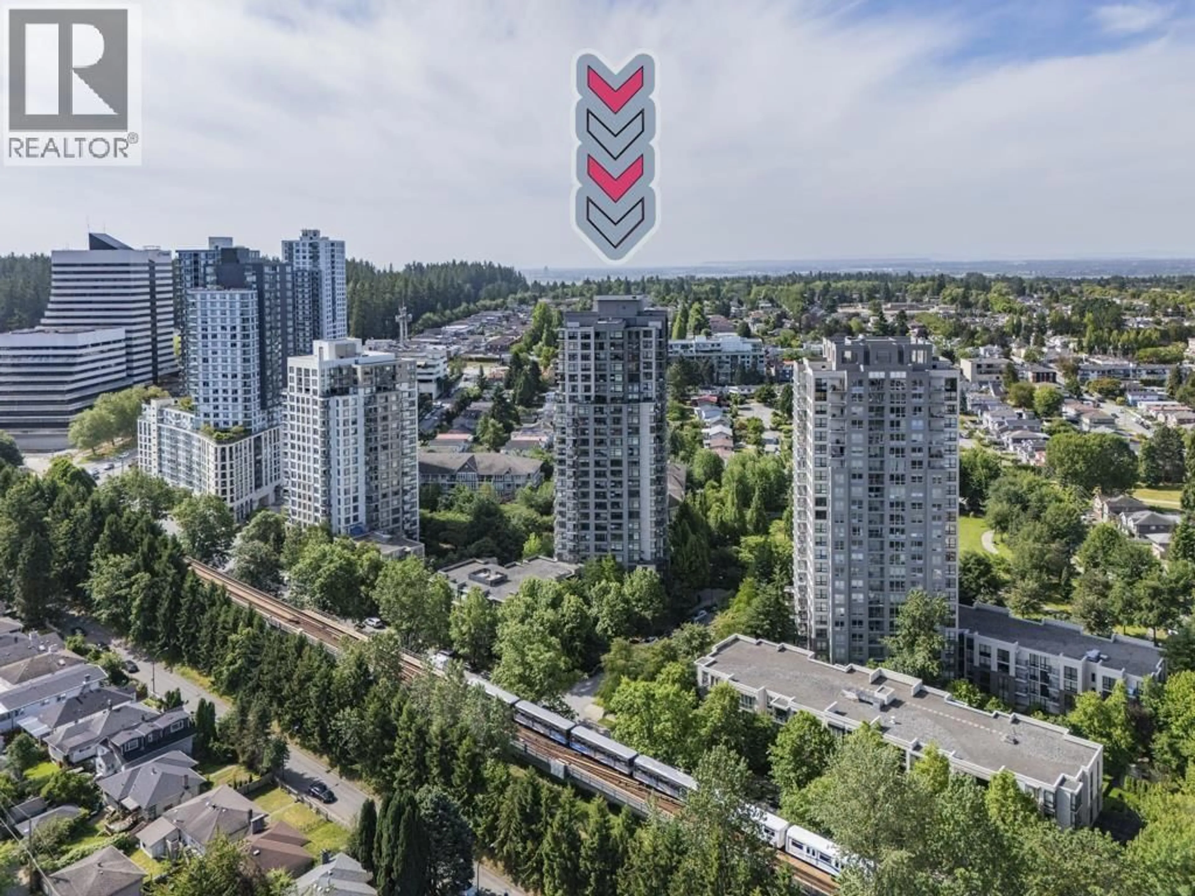 A pic from outside/outdoor area/front of a property/back of a property/a pic from drone, city buildings view from balcony for 808 - 5380 OBEN STREET, Vancouver British Columbia V5R6H7