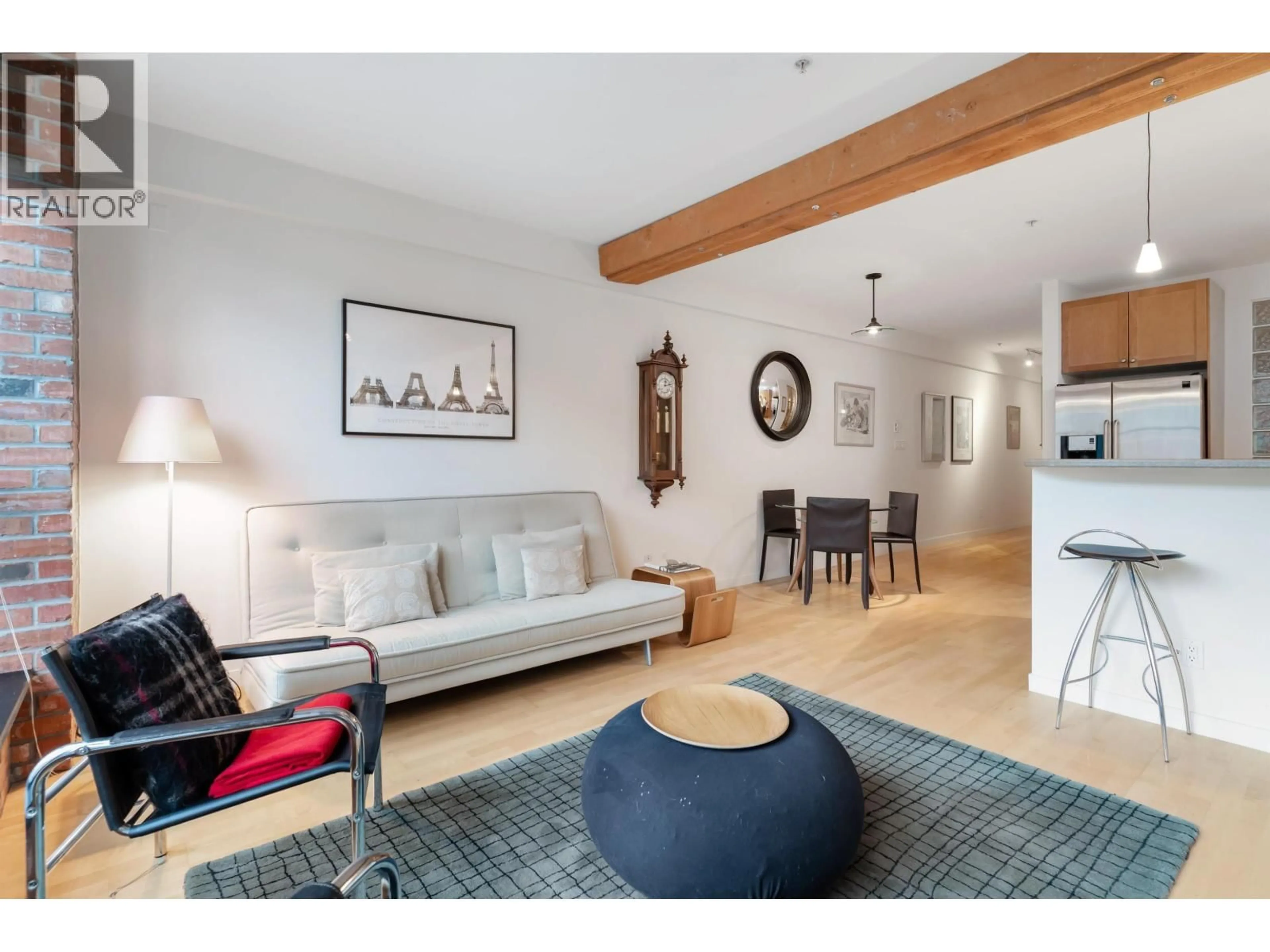 Living room with furniture, wood/laminate floor for 404 - 1238 HOMER STREET, Vancouver British Columbia V6B2Y5