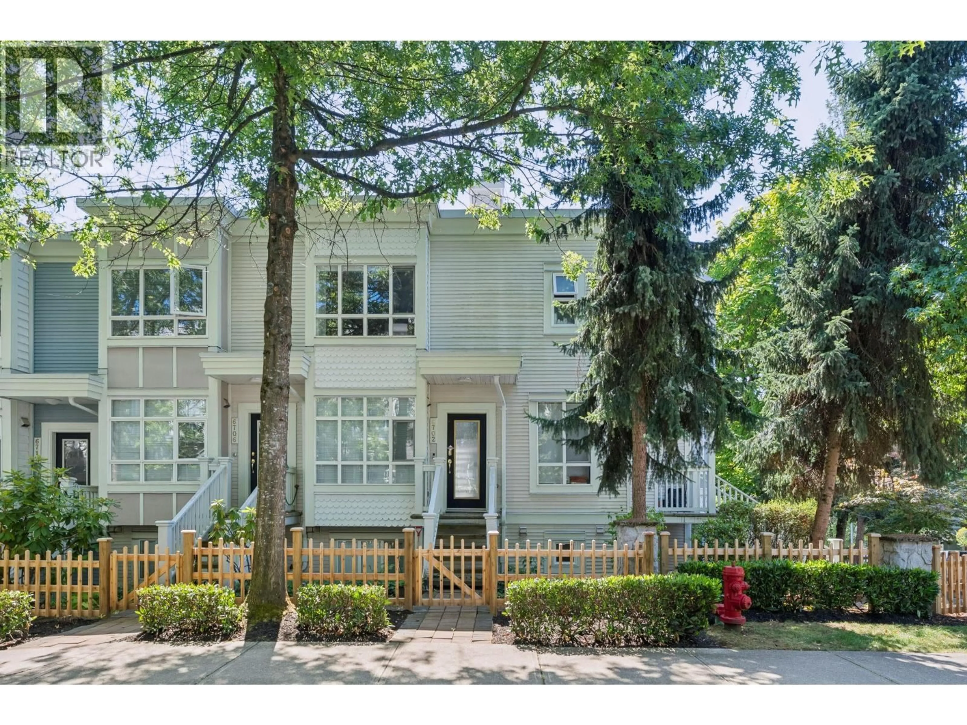 Home with vinyl exterior material, street for 6702 VILLAGE GREEN, Burnaby British Columbia V5E4K7