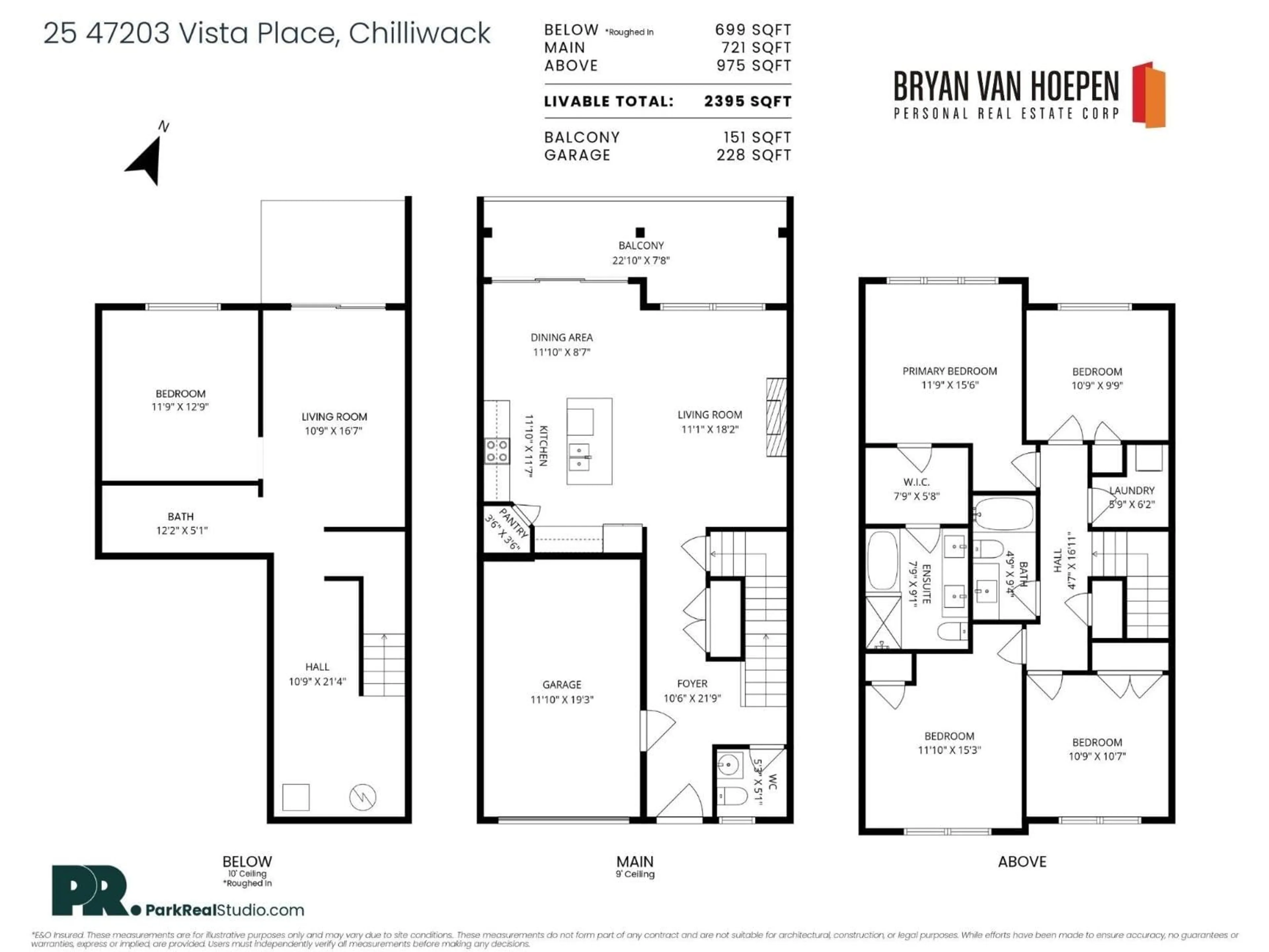 Floor plan for 25 - 47203 VISTA PLACE, Chilliwack British Columbia V2R6E2