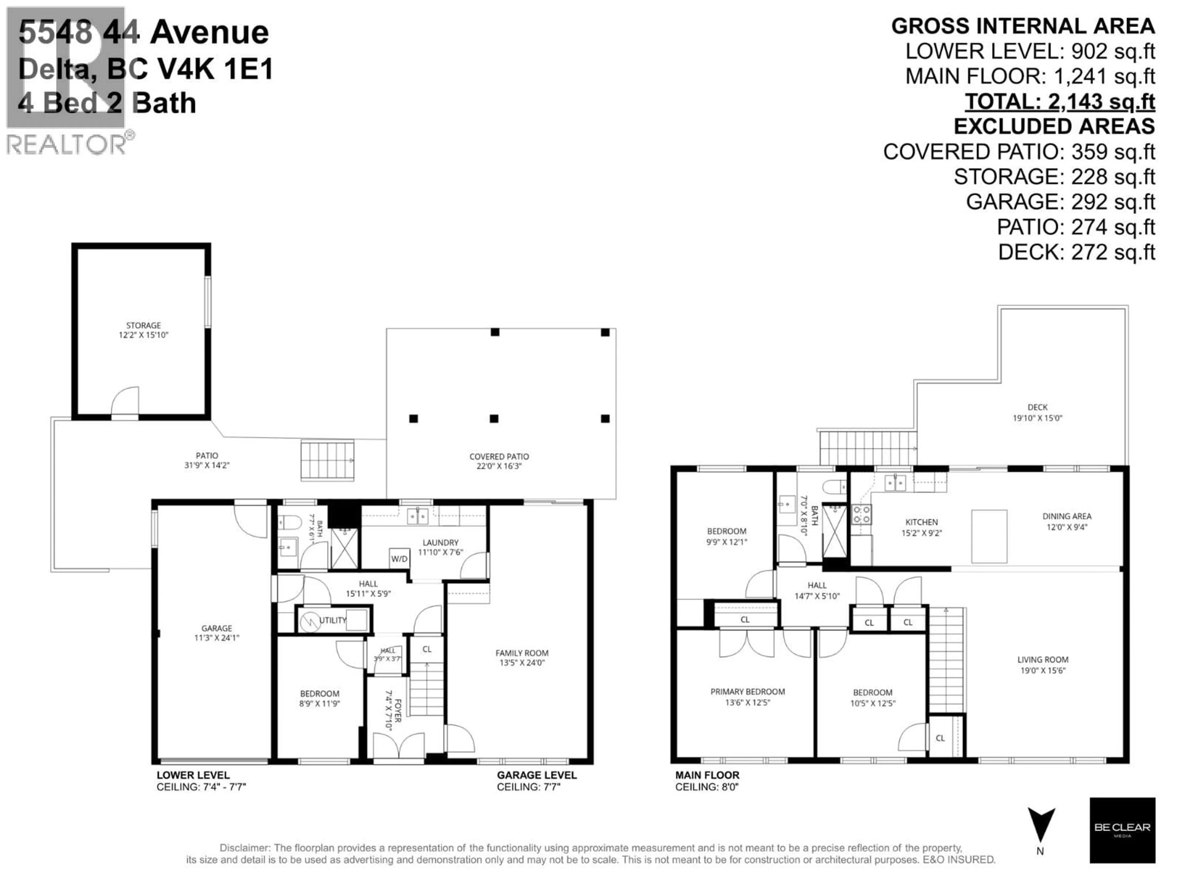 Floor plan for 5548 44 AVENUE, Delta British Columbia V4K1E1