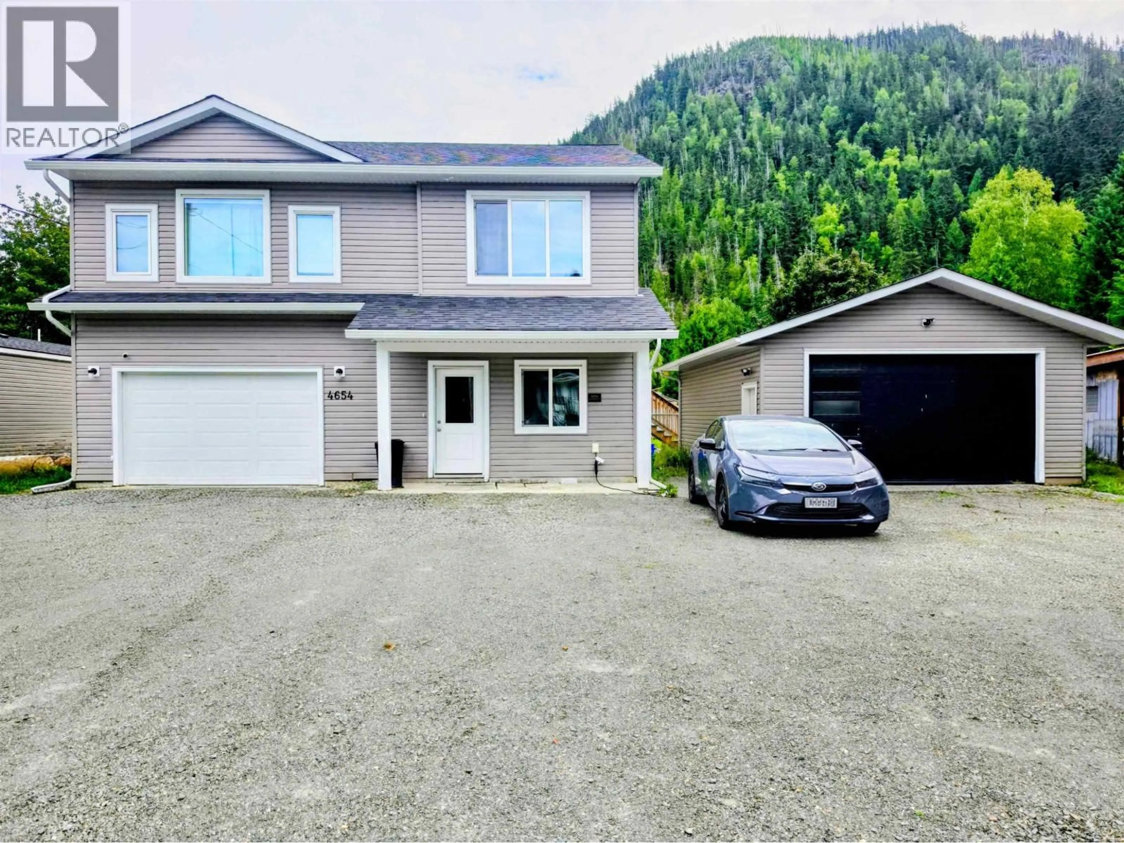A pic from outside/outdoor area/front of a property/back of a property/a pic from drone, unknown for 4654 COPPER RIVER ROAD, Terrace British Columbia V8G0A5