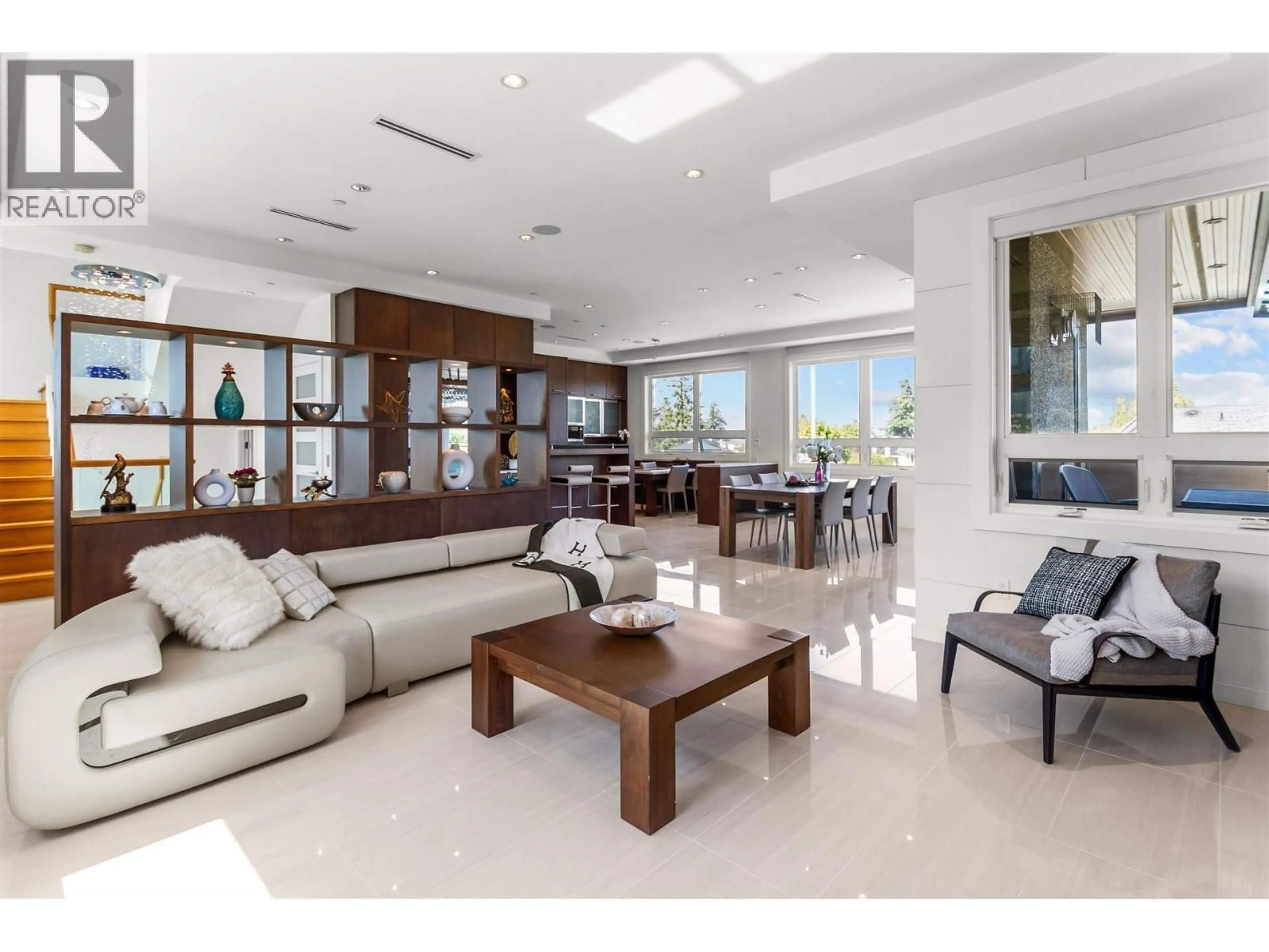 Living room with furniture, ceramic/tile floor for 2507 EDGAR CRESCENT, Vancouver British Columbia V6L2G5