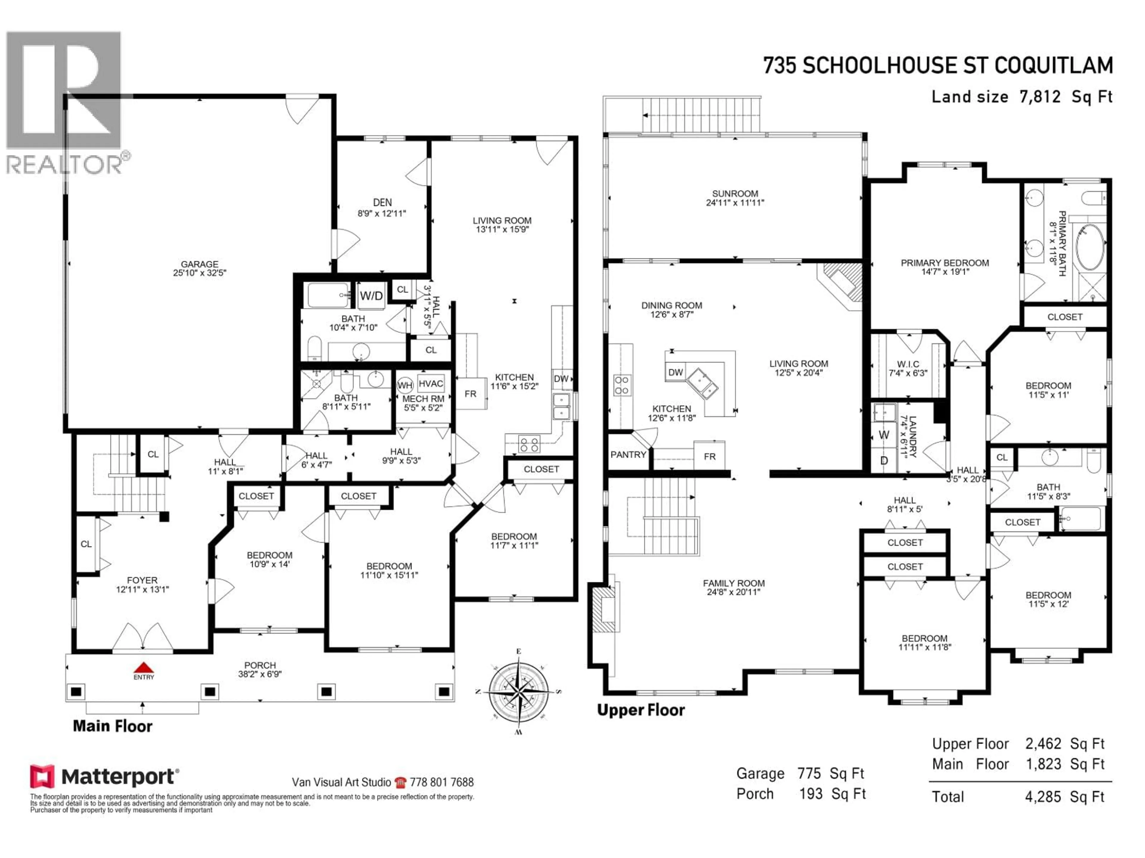 Floor plan for 735 SCHOOLHOUSE STREET, Coquitlam British Columbia V3J5S1