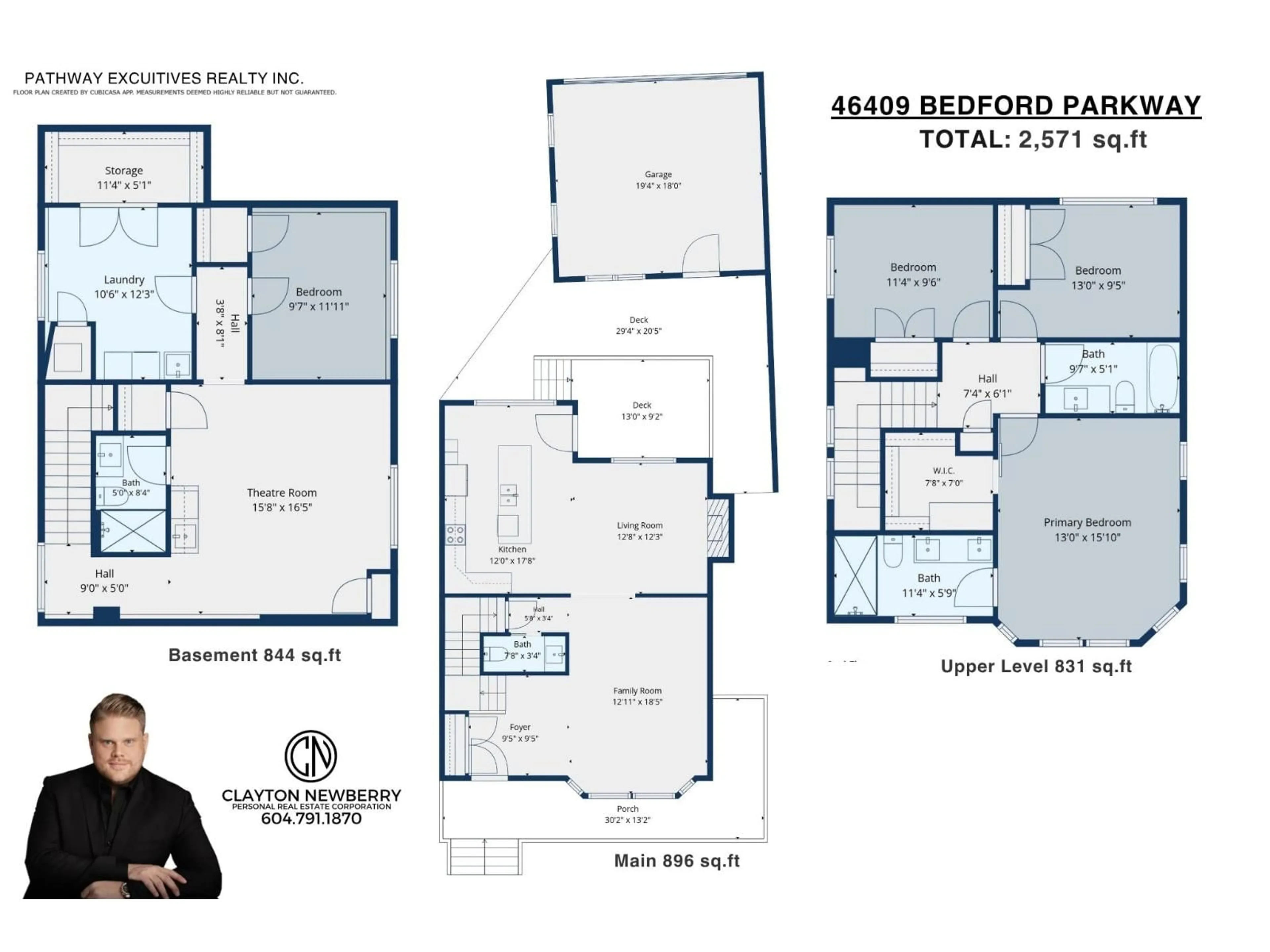 Floor plan for 46409 BEDFORD PARKWAY, Chilliwack British Columbia V2R5N4