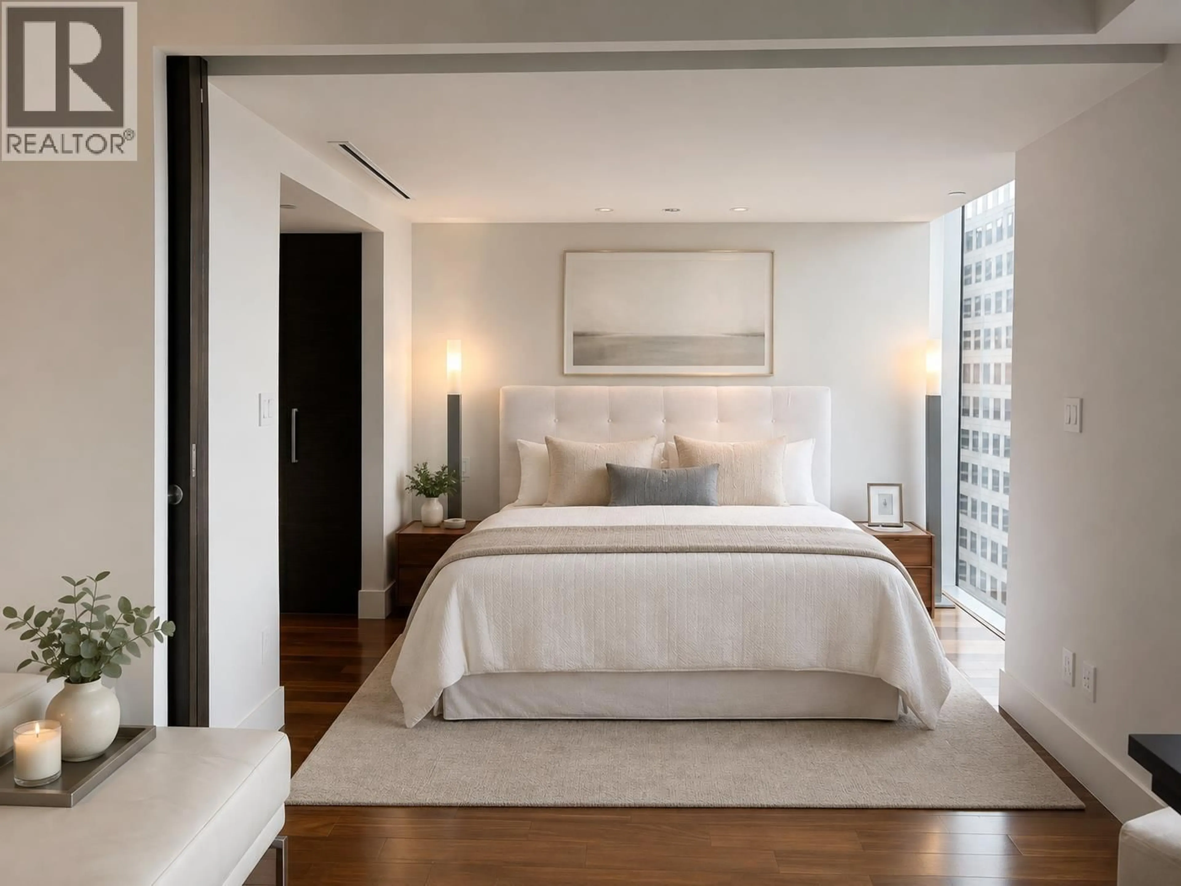 Bedroom with bed, unknown for 3203 - 667 HOWE STREET, Vancouver British Columbia V6C0B5
