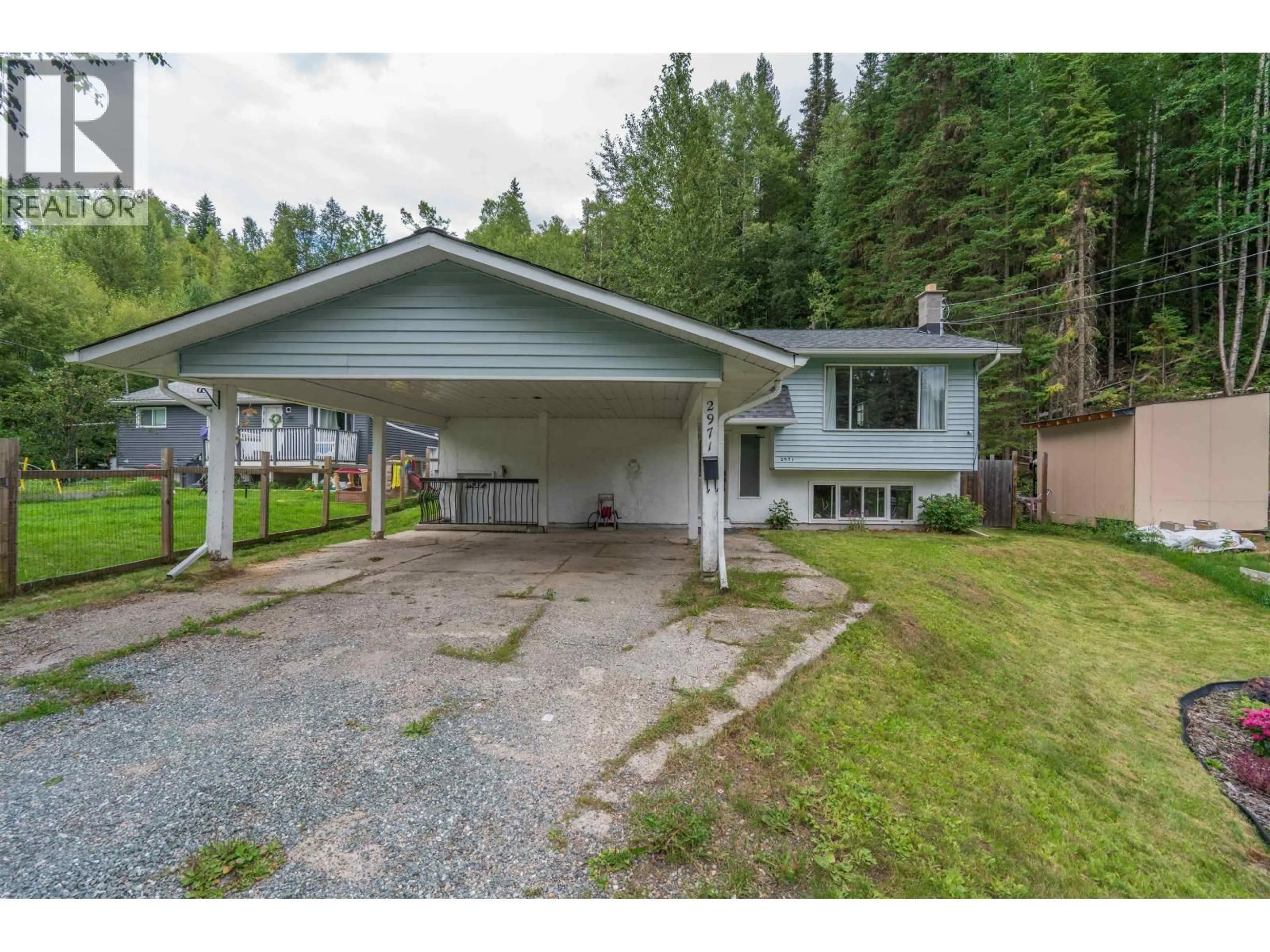 A pic from outside/outdoor area/front of a property/back of a property/a pic from drone, street for 2971 MINOTTI DRIVE, Prince George British Columbia V2K3S6