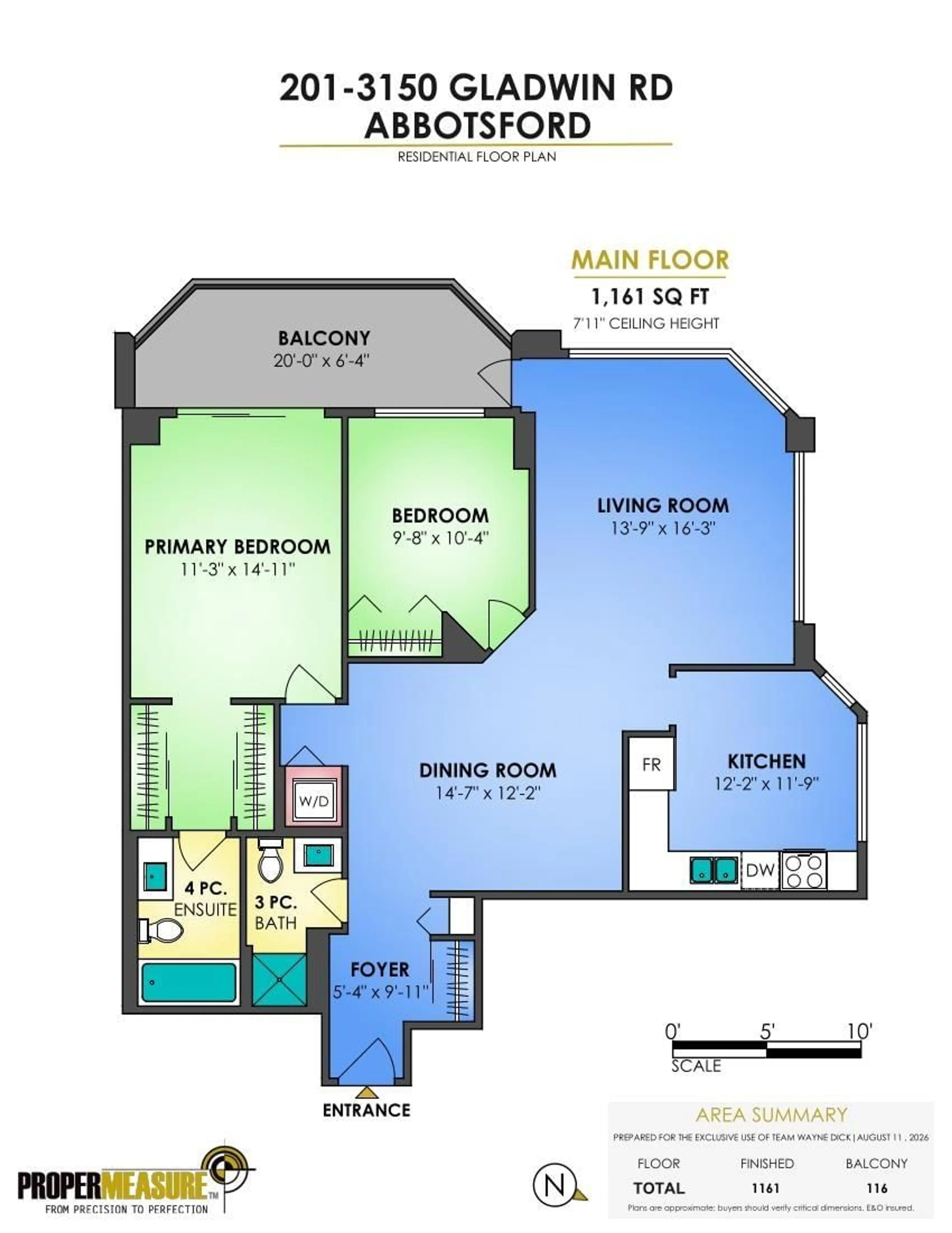 Floor plan for 201 - 3150 GLADWIN ROAD, Abbotsford British Columbia V2T5S9