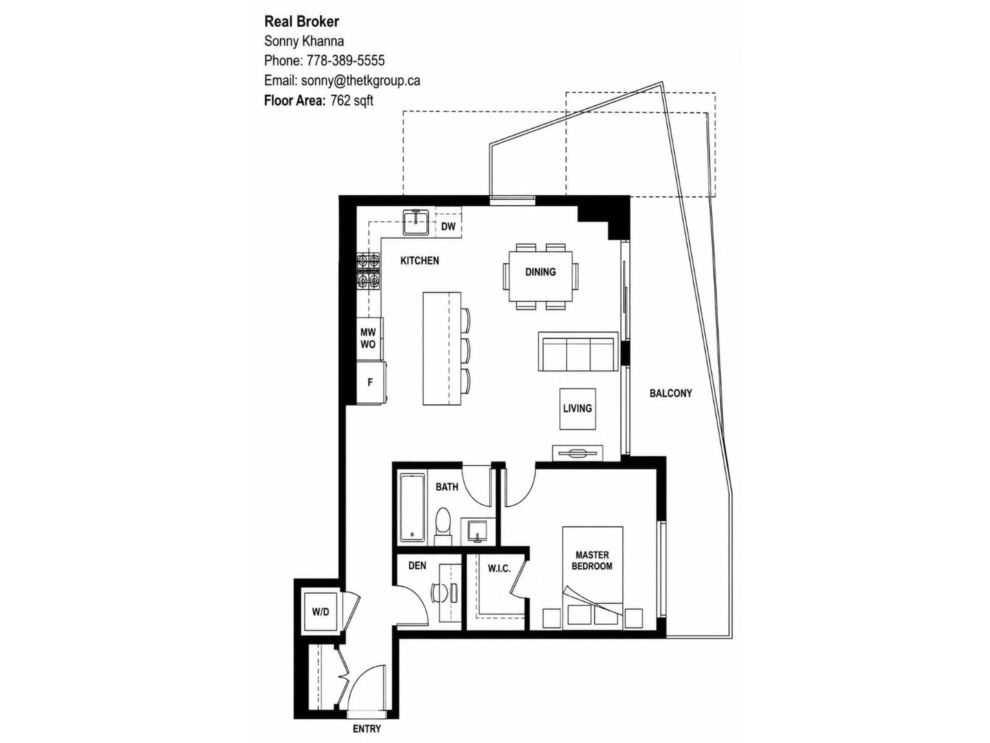 Floor plan for 1103 - 20065 85 AVENUE, Langley British Columbia V2Y3Y5