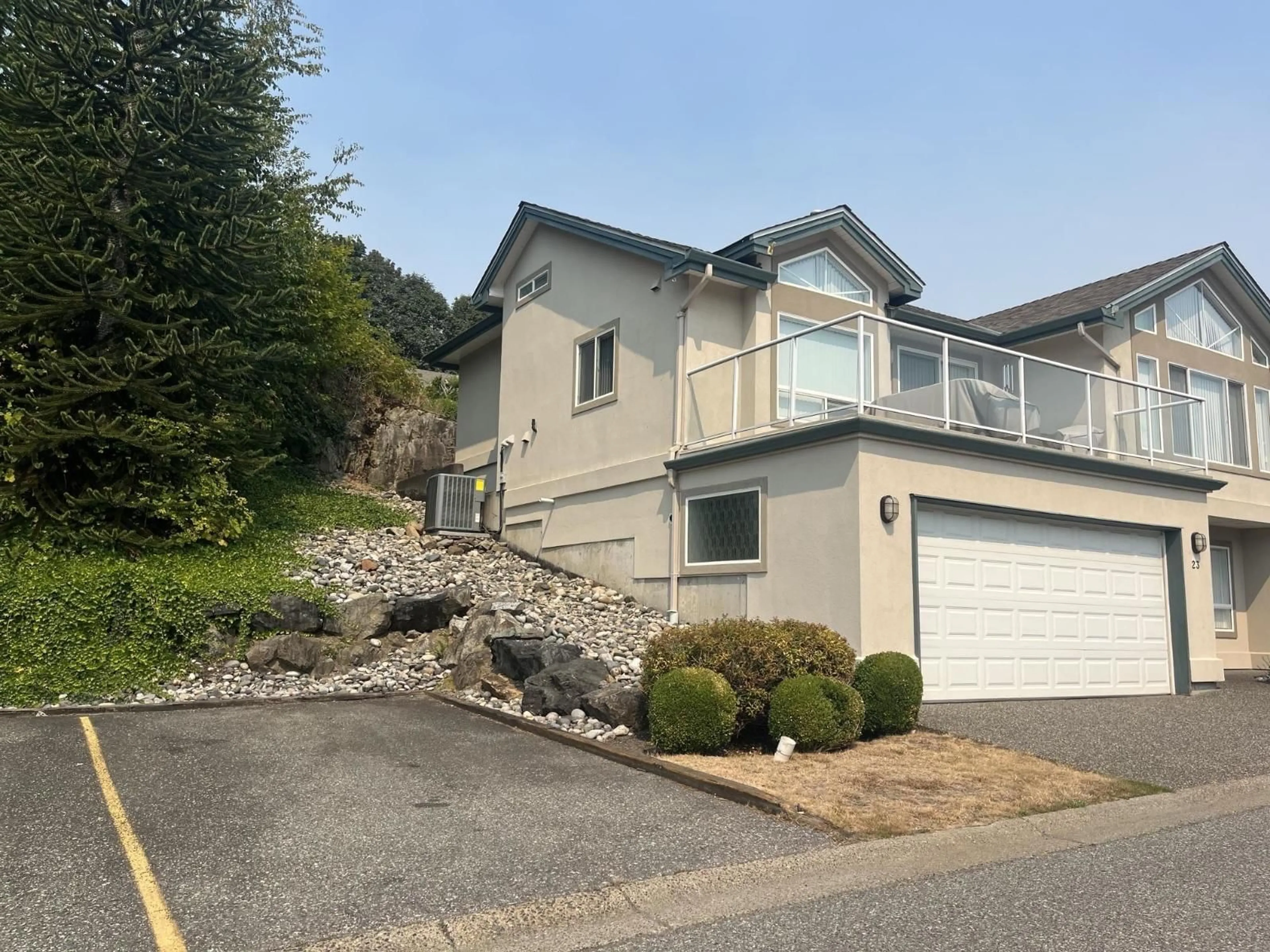 A pic from outside/outdoor area/front of a property/back of a property/a pic from drone, unknown for 23 - 8590 SUNRISE DRIVE, Chilliwack British Columbia V2R3Z4