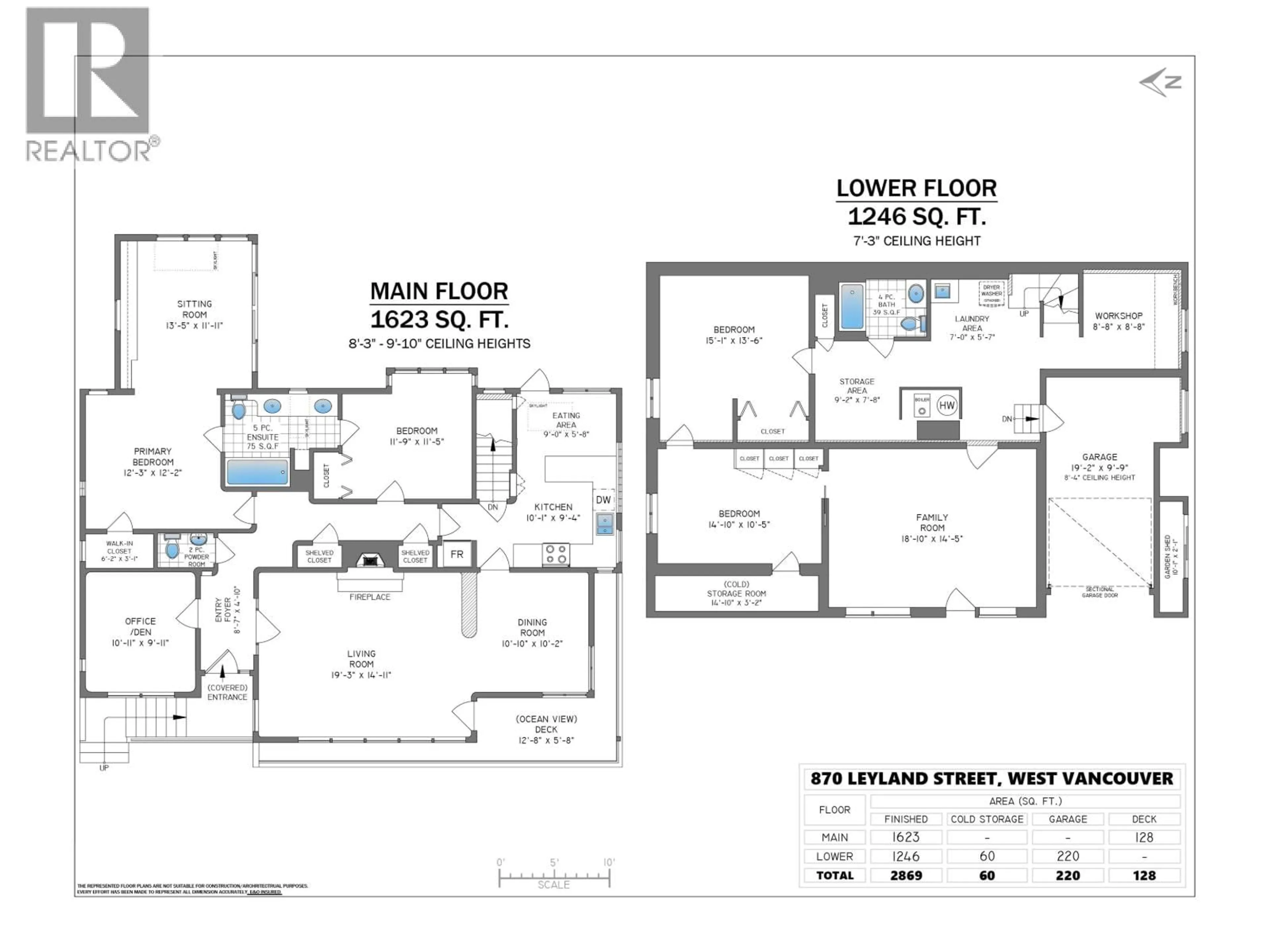 Floor plan for 870 LEYLAND STREET, West Vancouver British Columbia V7T2L4