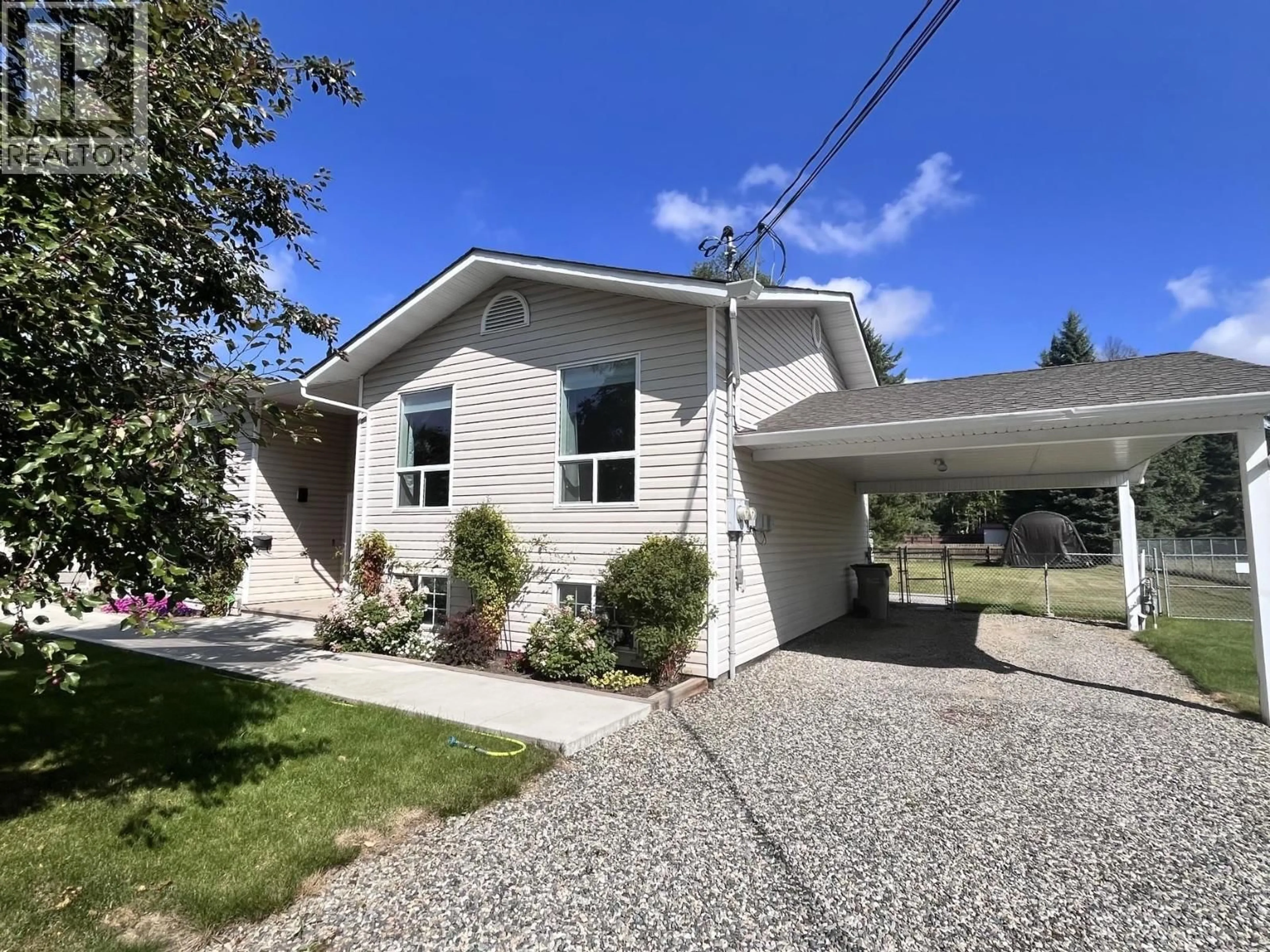 Home with vinyl exterior material, street for 2210 GASSOFF ROAD, Quesnel British Columbia V2J4E6
