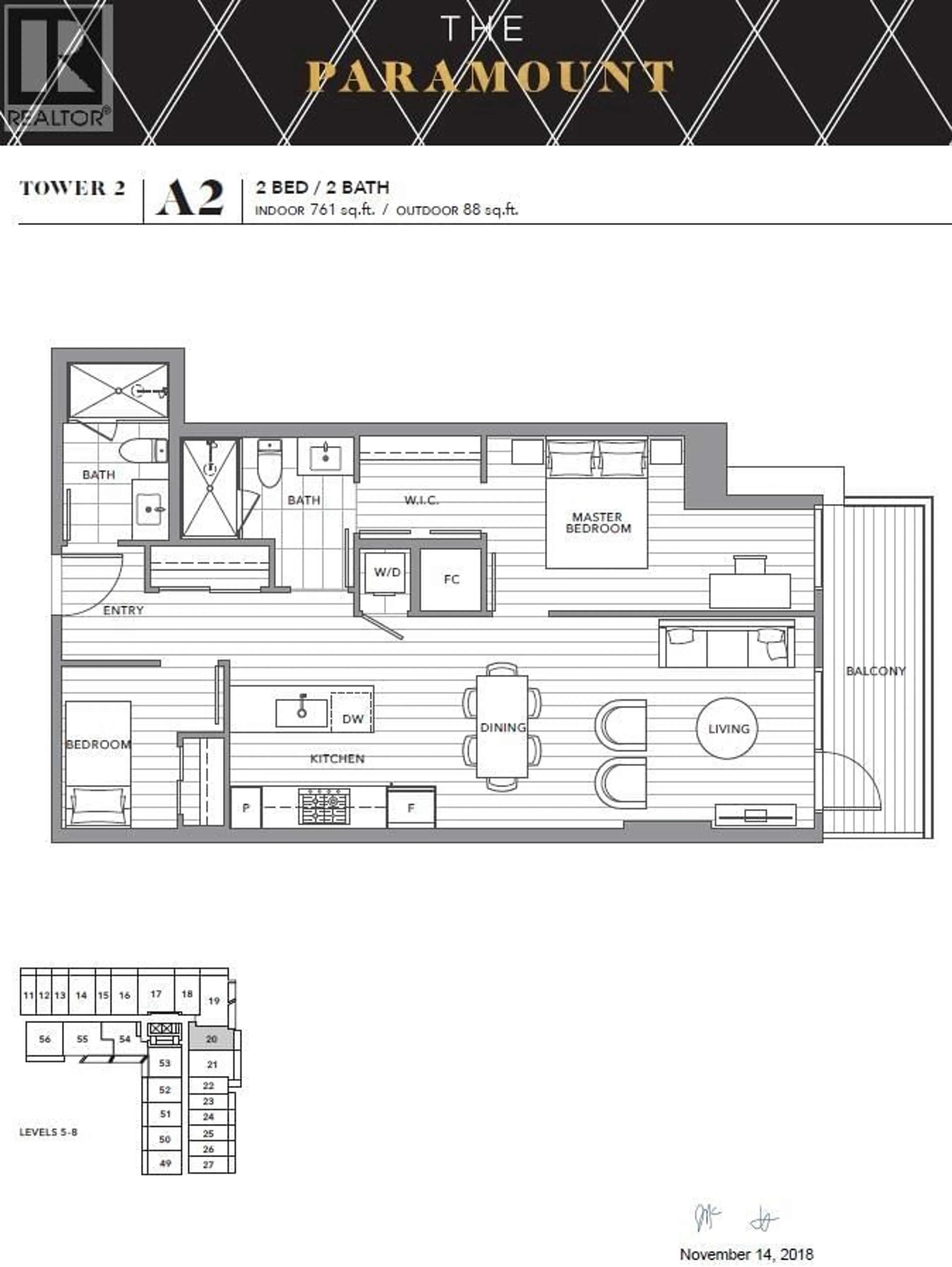 Floor plan for 720 - 6328 NO. 3 ROAD, Richmond British Columbia V6Y0L6