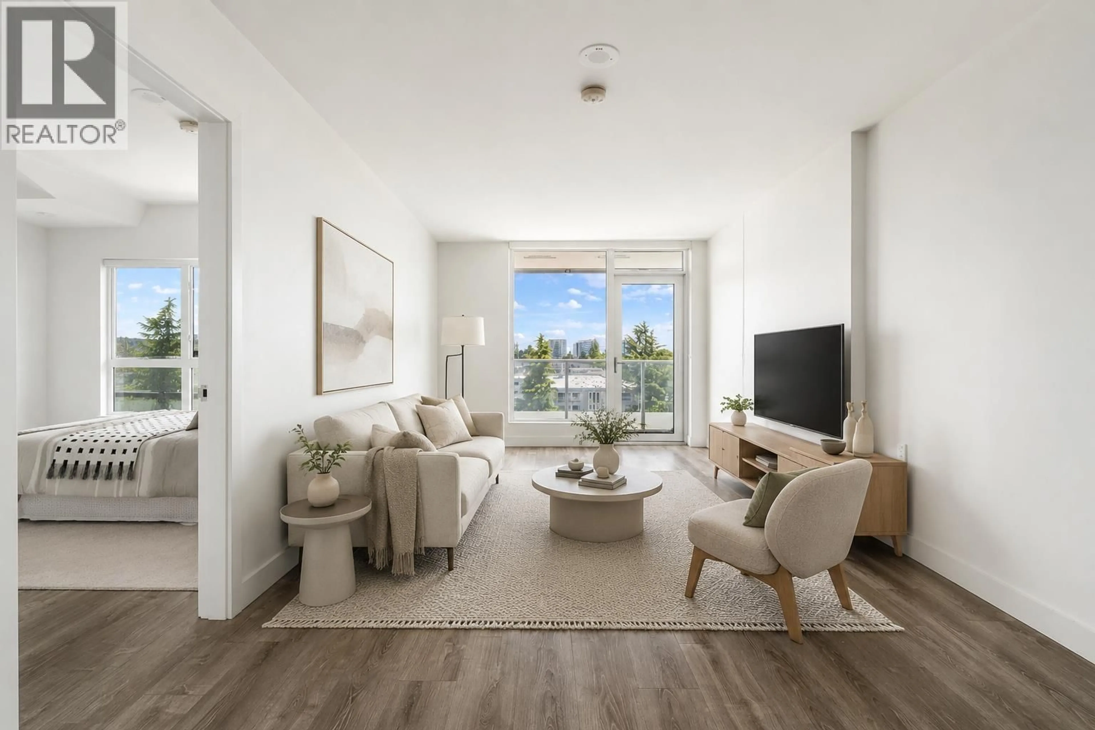 Living room with furniture, unknown for 720 - 6328 NO. 3 ROAD, Richmond British Columbia V6Y0L6