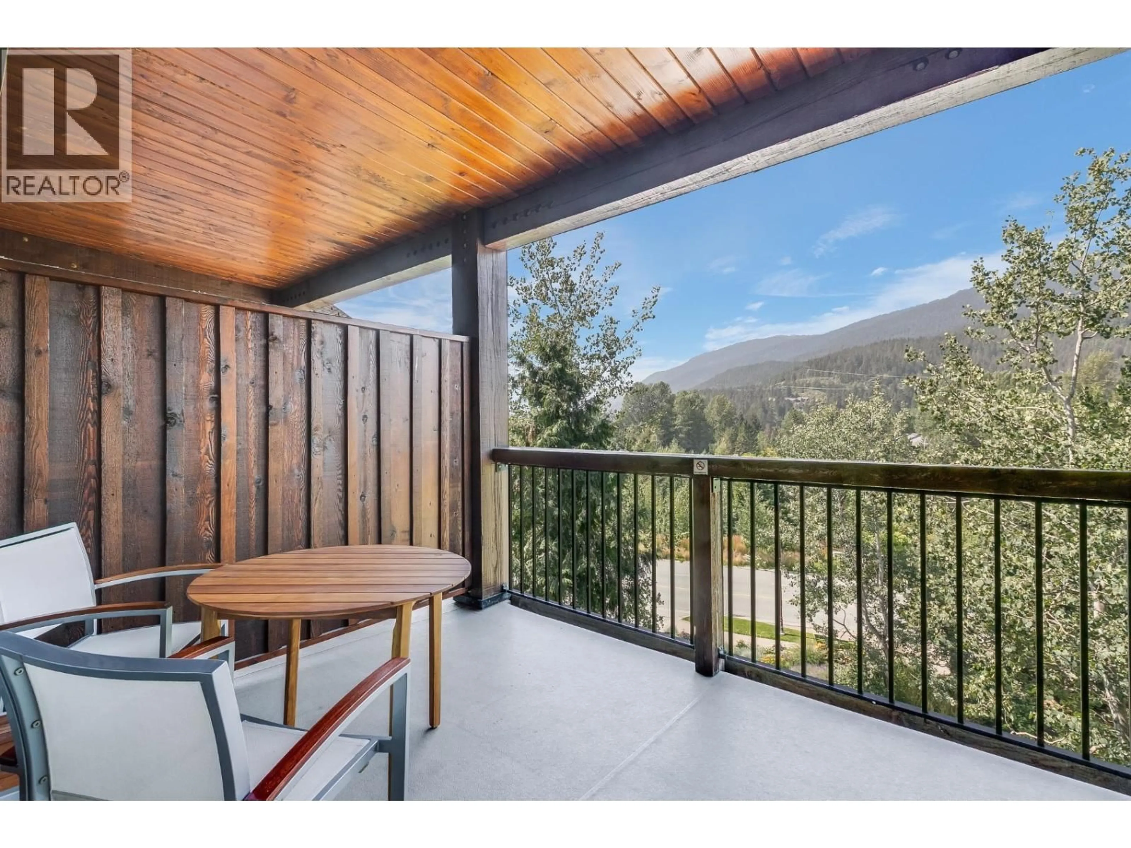 Balcony in the apartment, mountain view for 314A - 2020 LONDON LANE, Whistler British Columbia V0N1B2