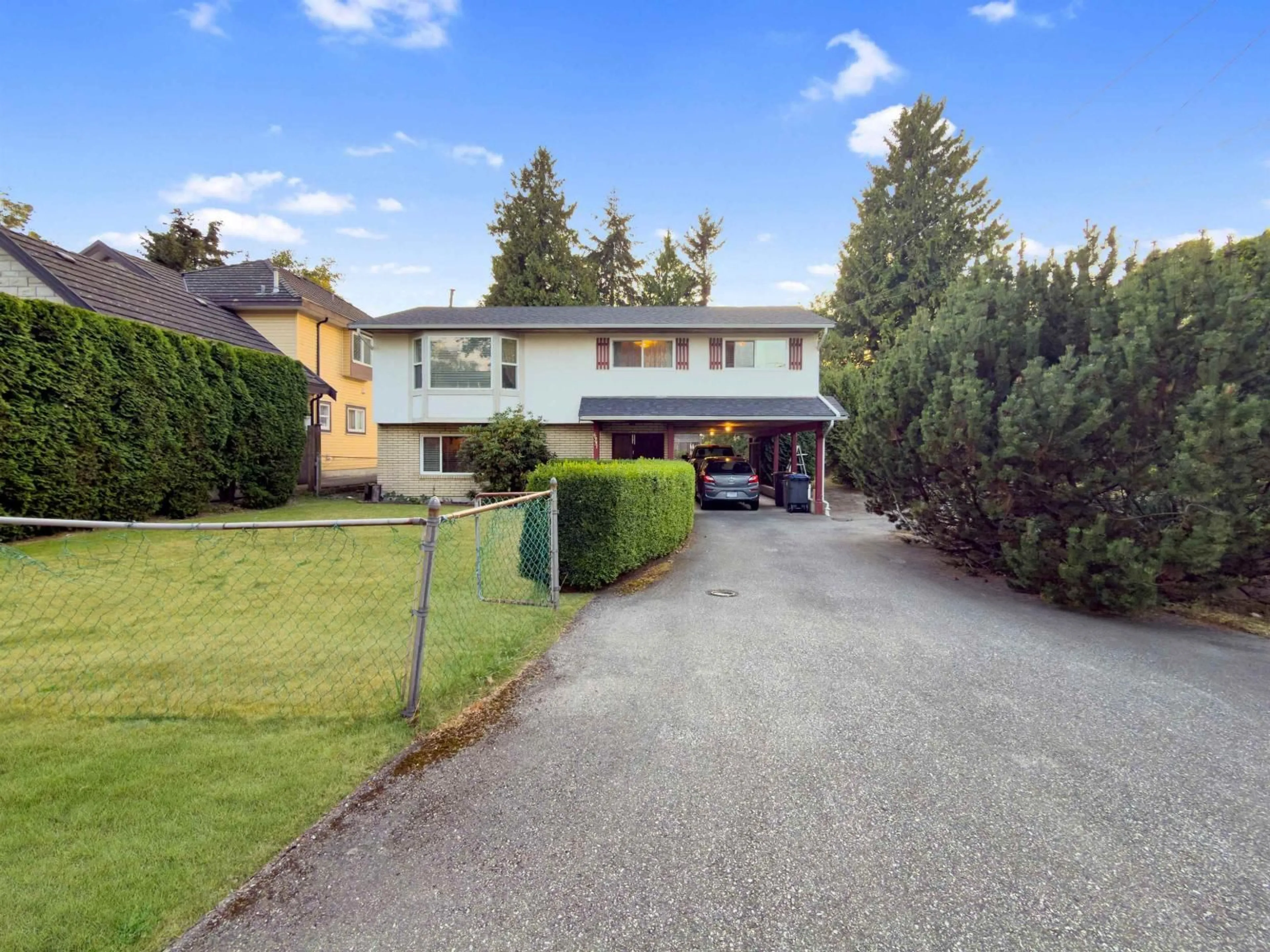 A pic from outside/outdoor area/front of a property/back of a property/a pic from drone, street for 6331 129A STREET, Surrey British Columbia V3X1R9
