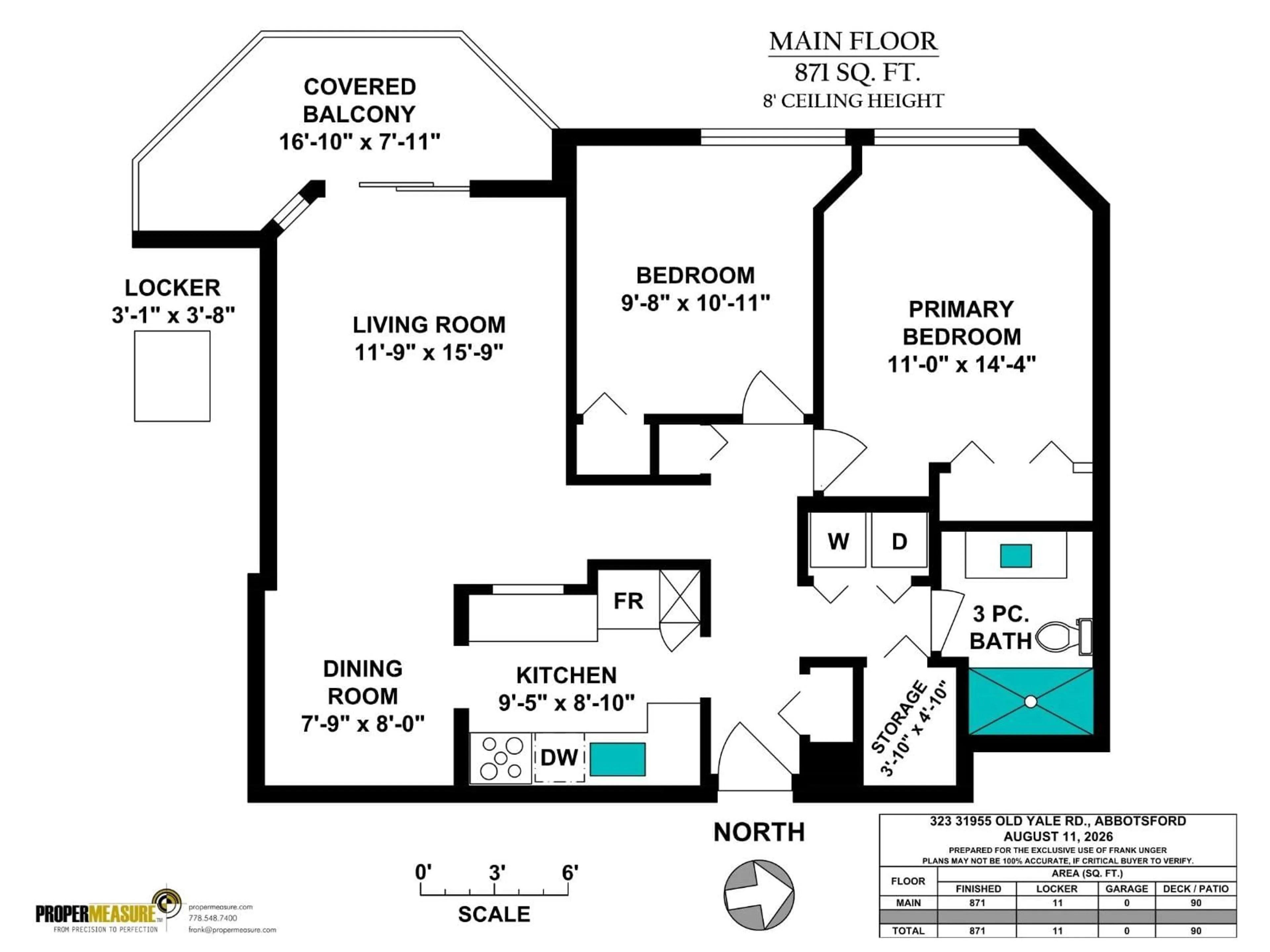 Floor plan for 323 - 31955 OLD YALE ROAD, Abbotsford British Columbia V2T4N1