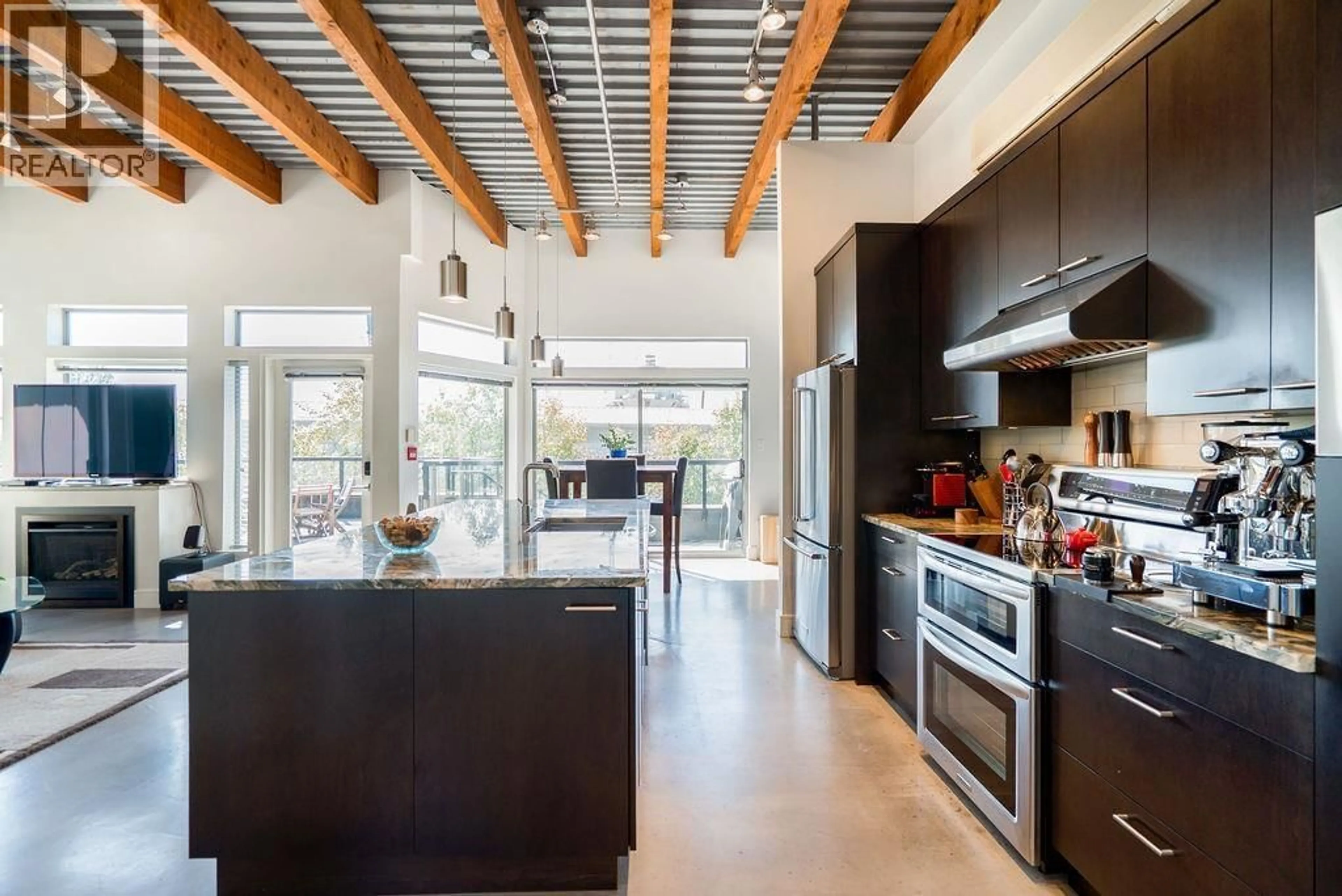 Contemporary kitchen, ceramic/tile floor for 301 - 1075 1ST STREET, North Vancouver British Columbia V7P3T4