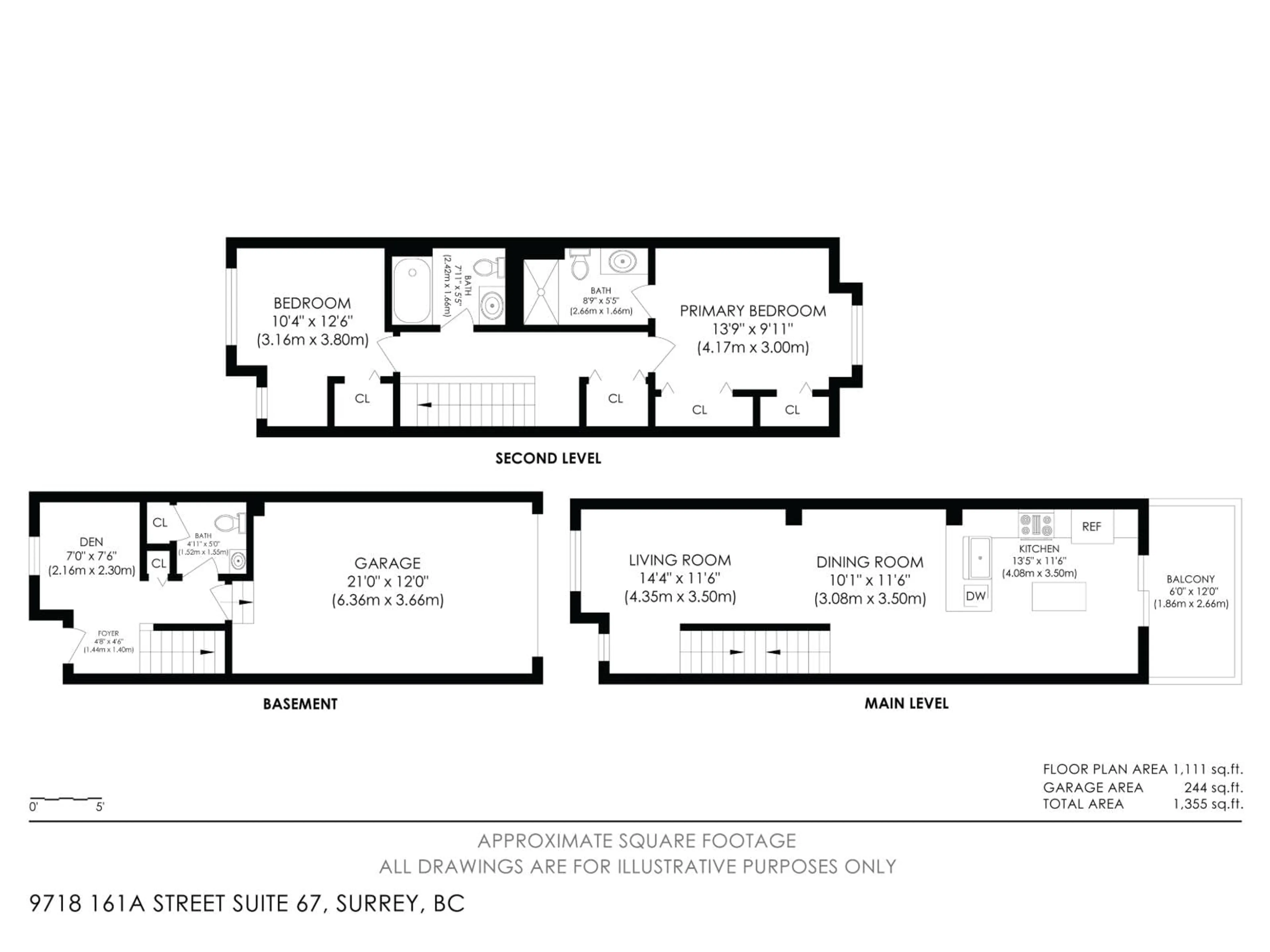 Floor plan for 67 - 9718 161A STREET, Surrey British Columbia V4N6S7
