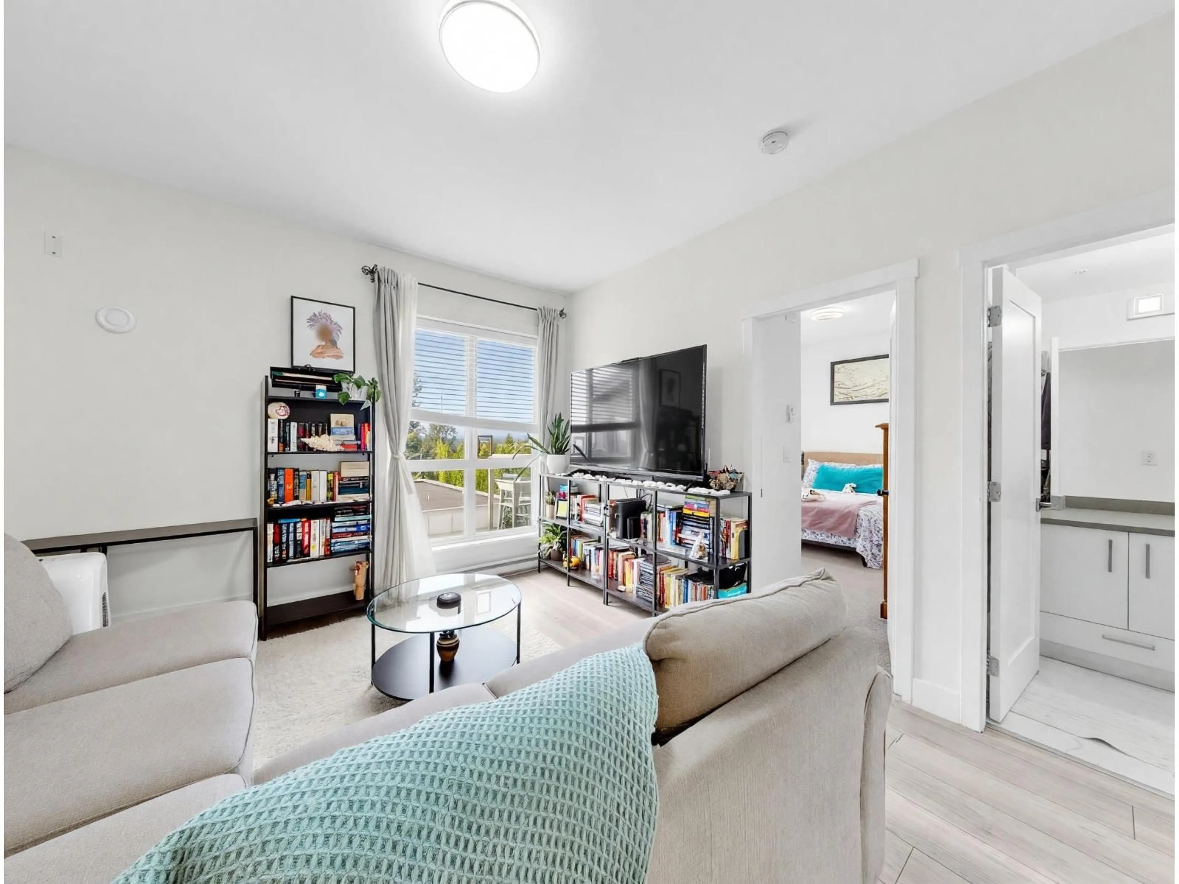Living room with furniture, unknown for 601 - 13978 FRASER HIGHWAY, Surrey British Columbia V3T0P2