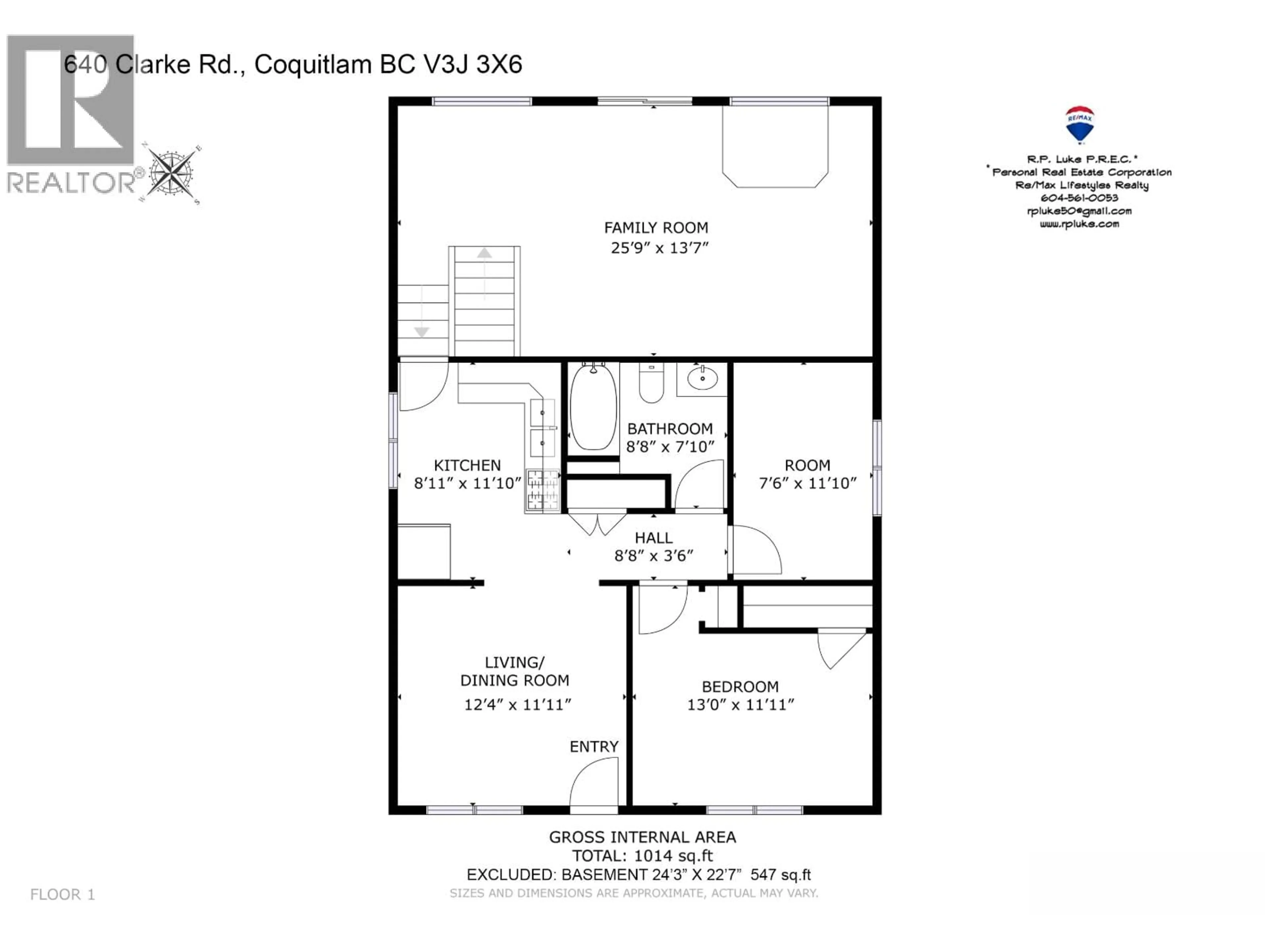 Floor plan for 640 CLARKE ROAD, Coquitlam British Columbia V3J3X6