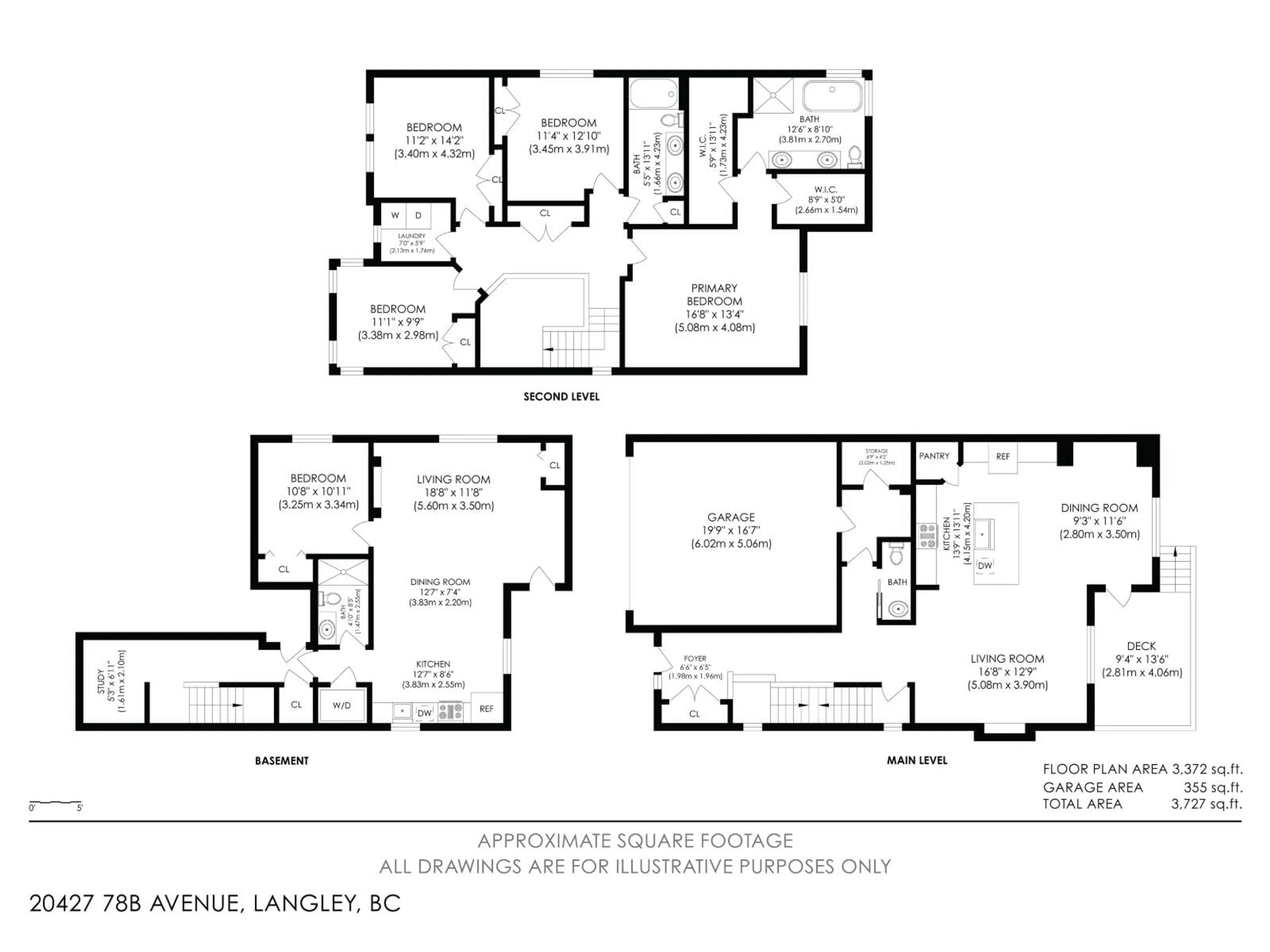 Floor plan for 20427 78B AVENUE, Langley British Columbia V2Y1X4