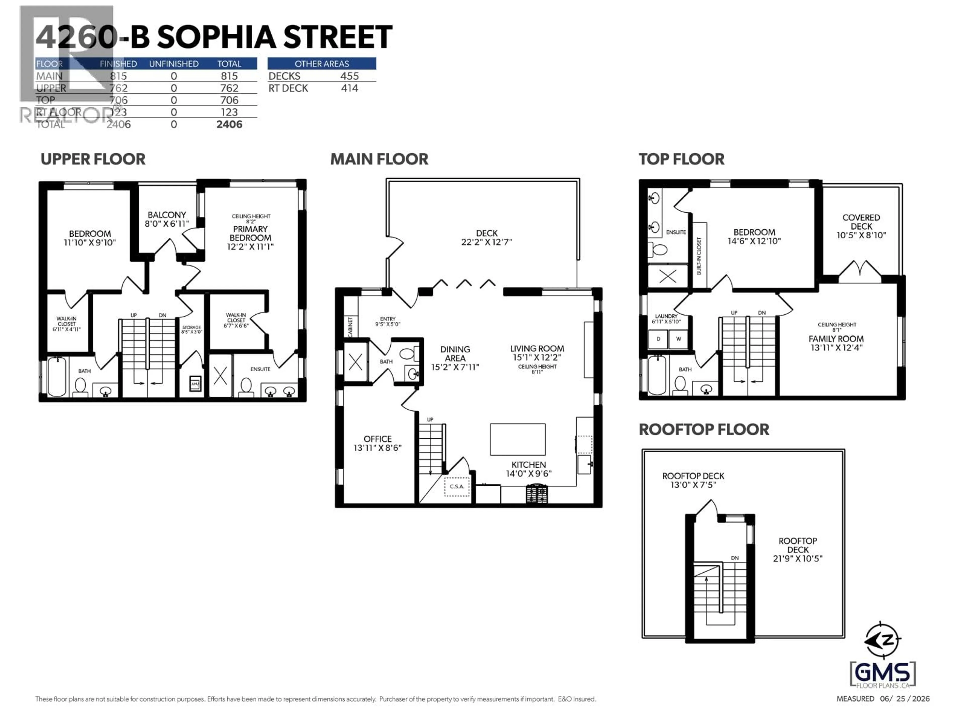 Floor plan for B - 4260 SOPHIA STREET, Vancouver British Columbia V5V3V7