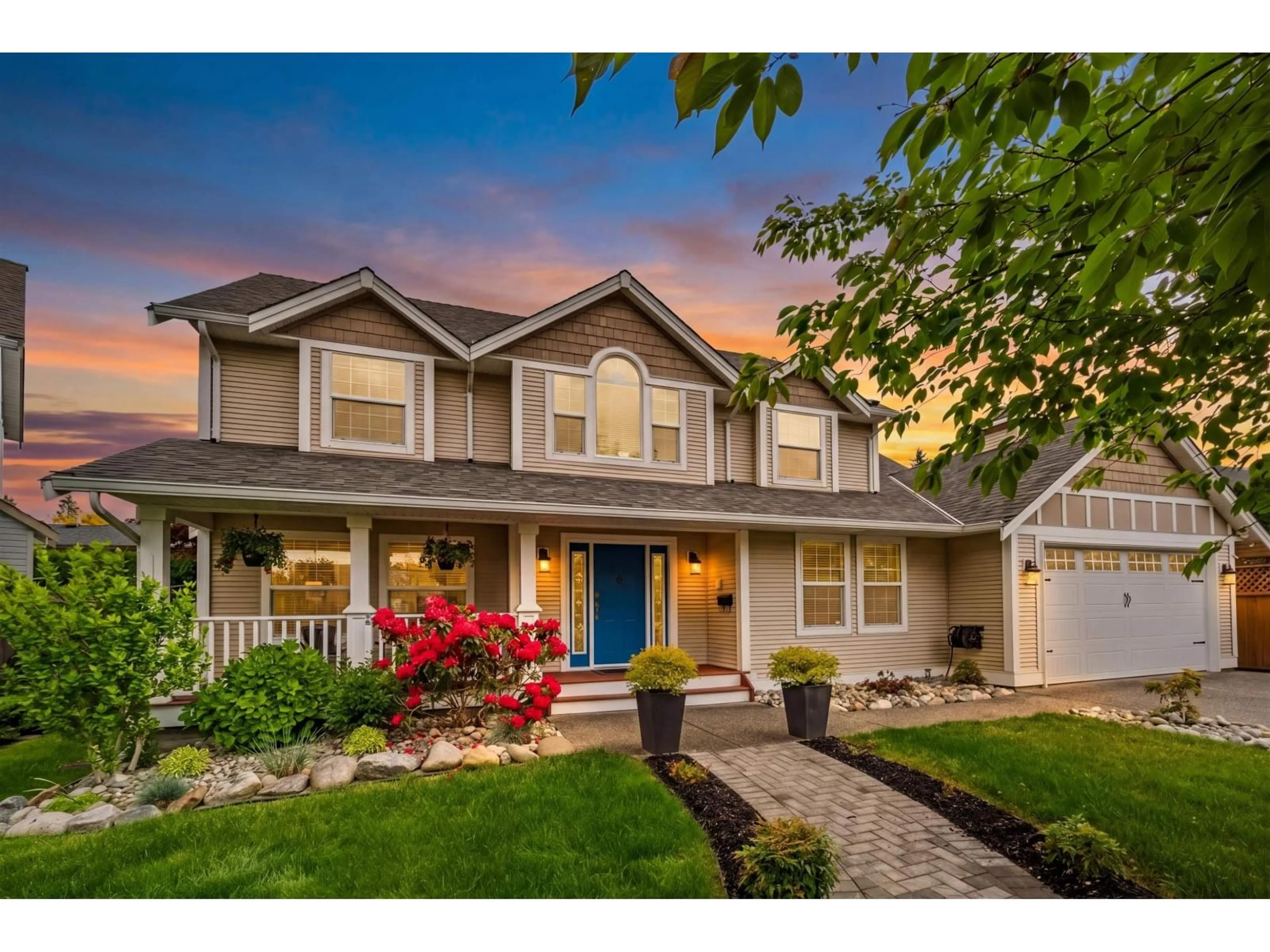 Home with vinyl exterior material, street for 4442 209B STREET, Langley British Columbia V3A8Y8
