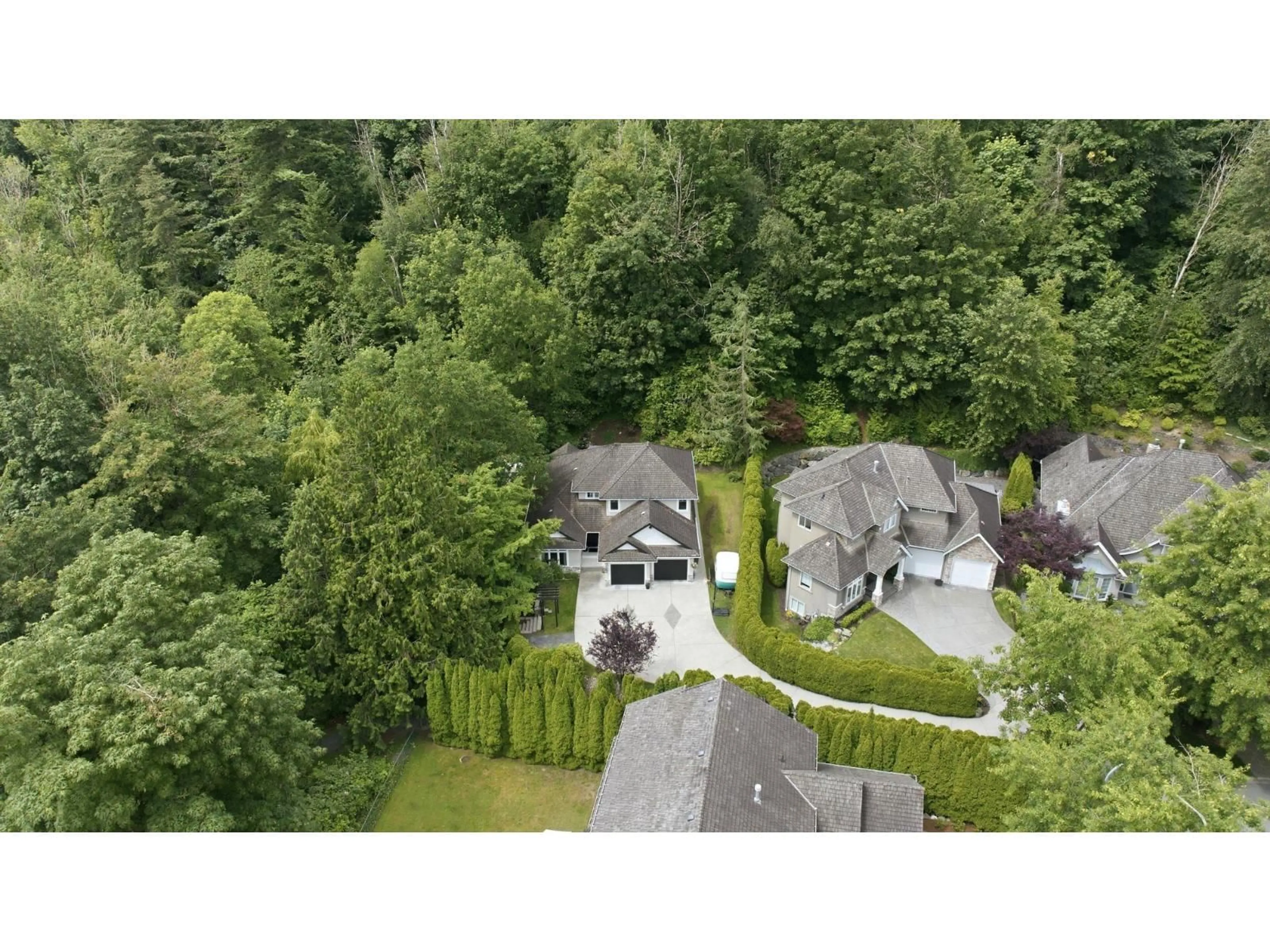 A pic from outside/outdoor area/front of a property/back of a property/a pic from drone, forest/trees view for 35787 GRAYSTONE DRIVE, Abbotsford British Columbia V3G1K7