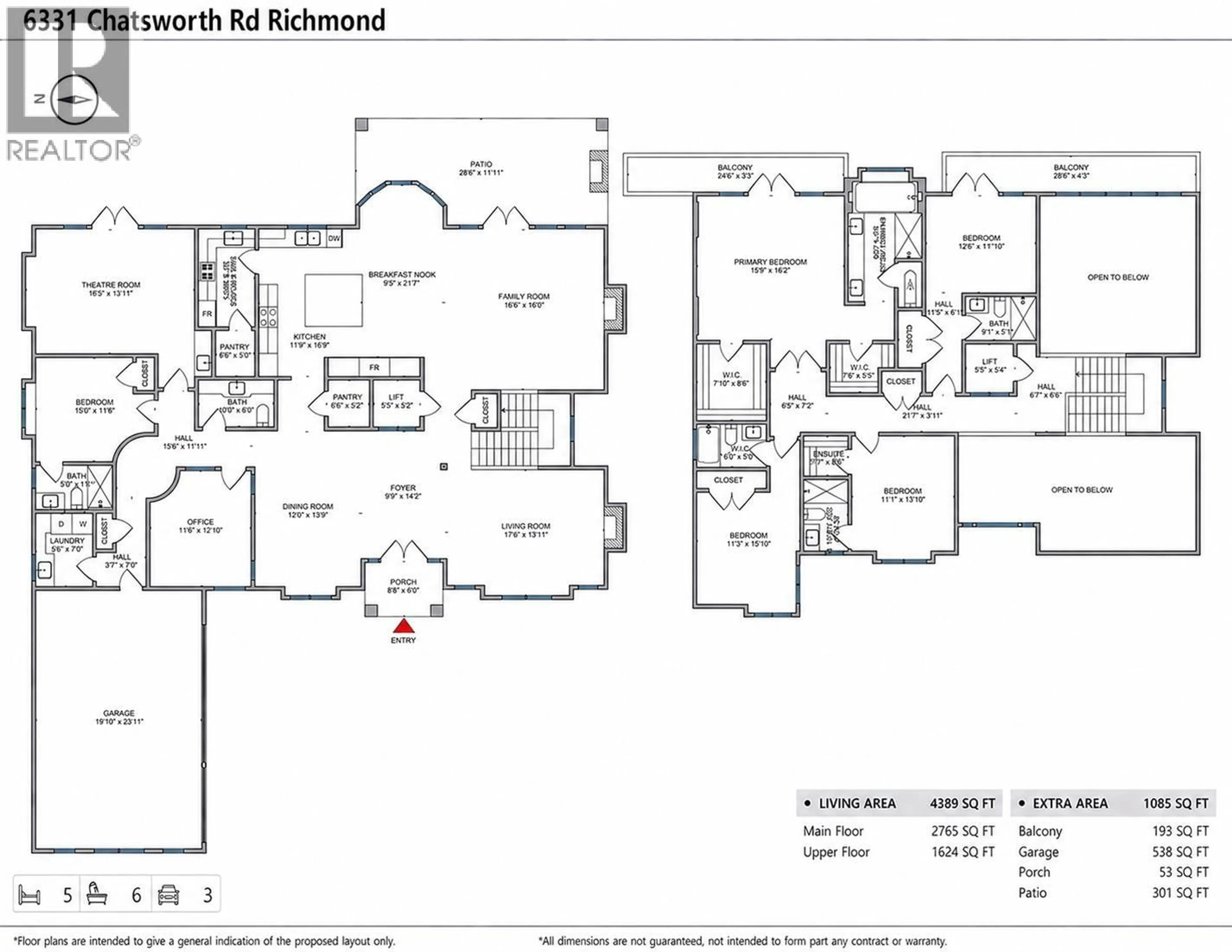 Floor plan for 6331 CHATSWORTH ROAD, Richmond British Columbia V7C3S4