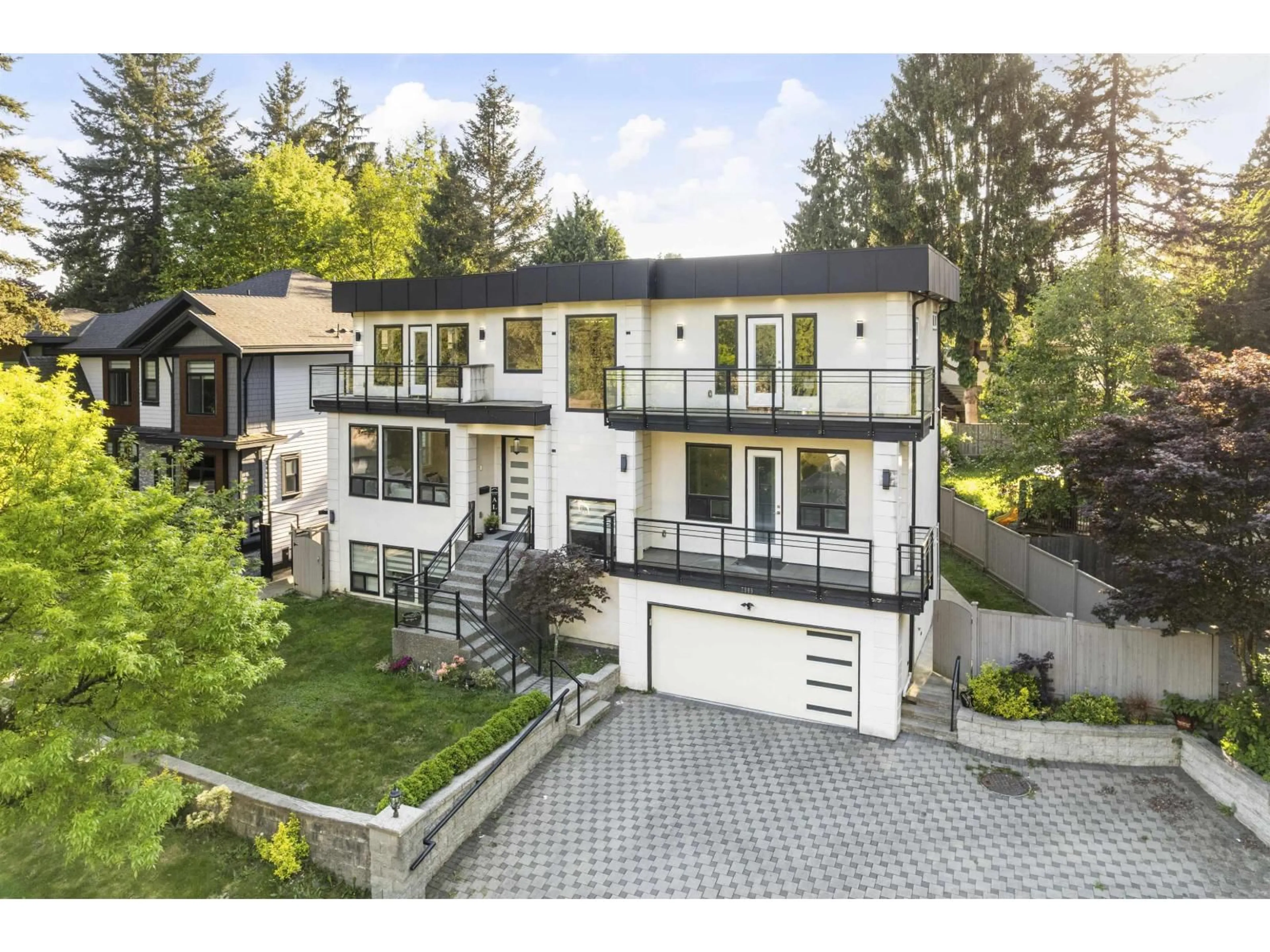 A pic from outside/outdoor area/front of a property/back of a property/a pic from drone, street for 7585 143 STREET, Surrey British Columbia V3W5P2